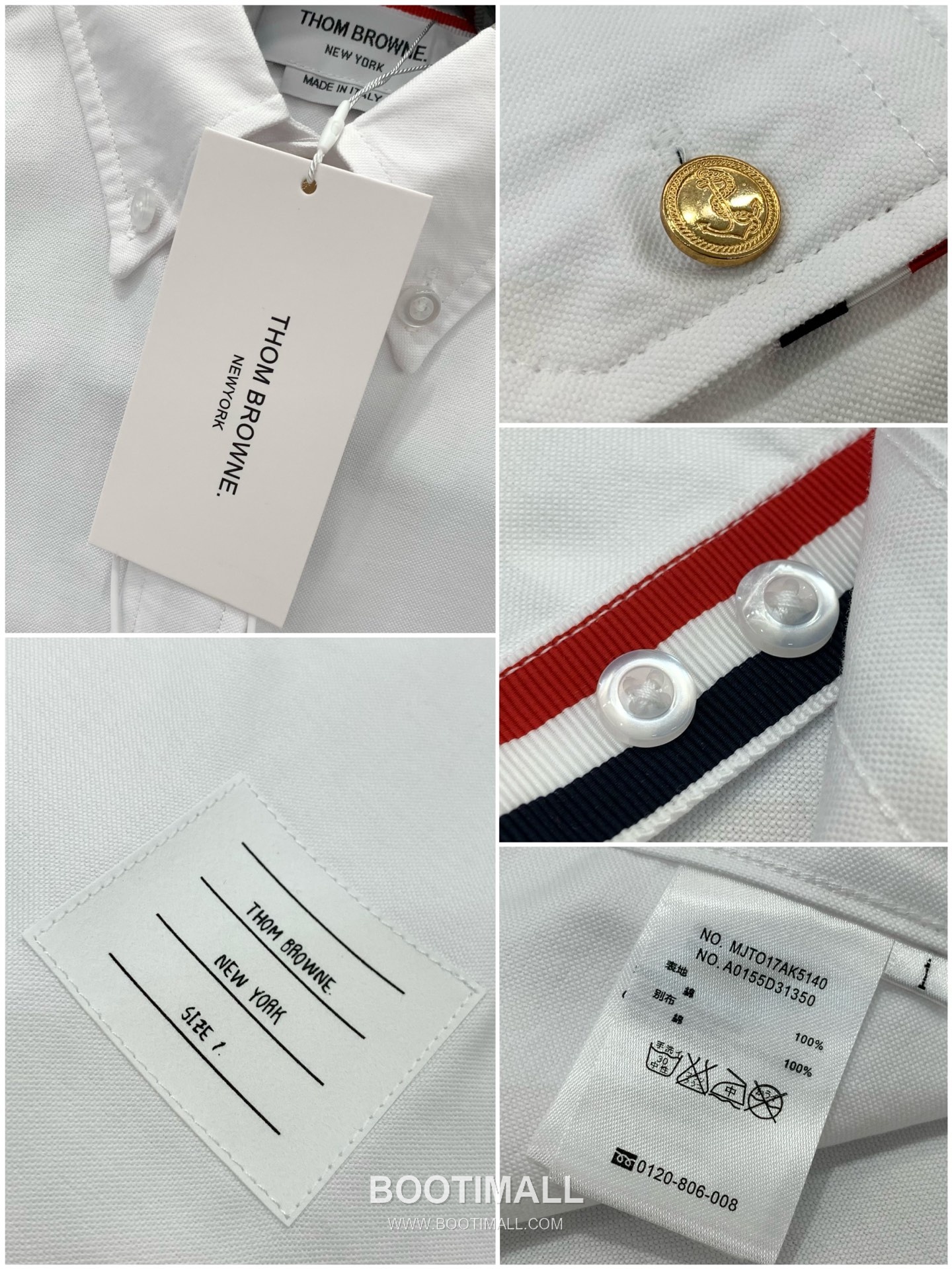 Thom Browne SS26 Cotton Long Sleeve Shirt with Logo Print 톰브라운 SS26 코튼 롱슬리브 셔츠 로고 프린트 8