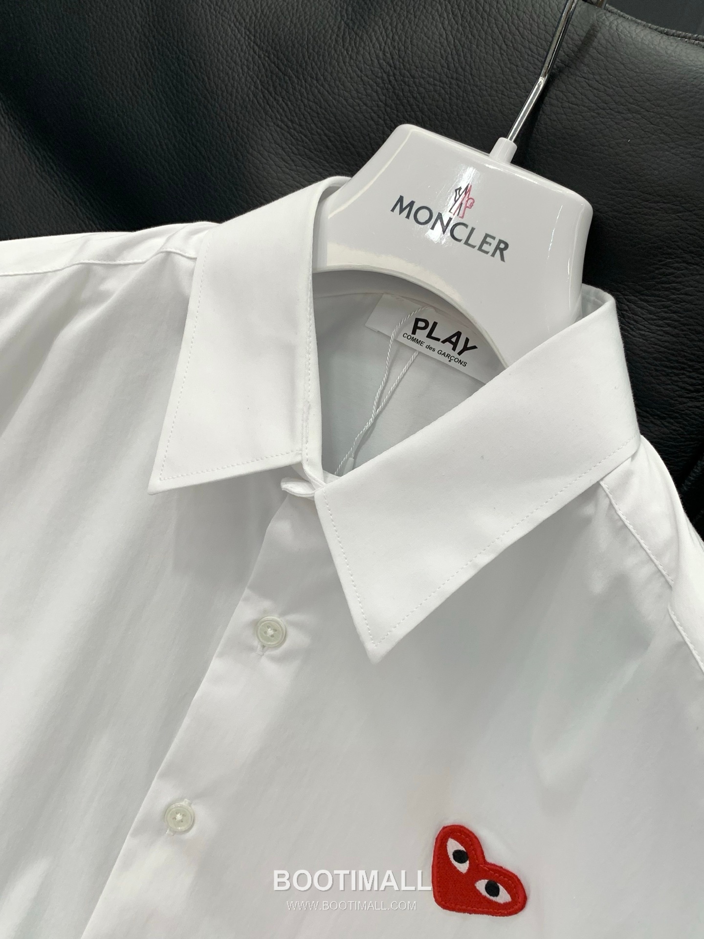 Comme des Garçons PLAY SS26 Cotton Long Sleeve Shirt with Heart Logo Embroidery 꼼데가르송플레이 SS26 코튼 롱슬리브 셔츠 하트 로고 자수 4