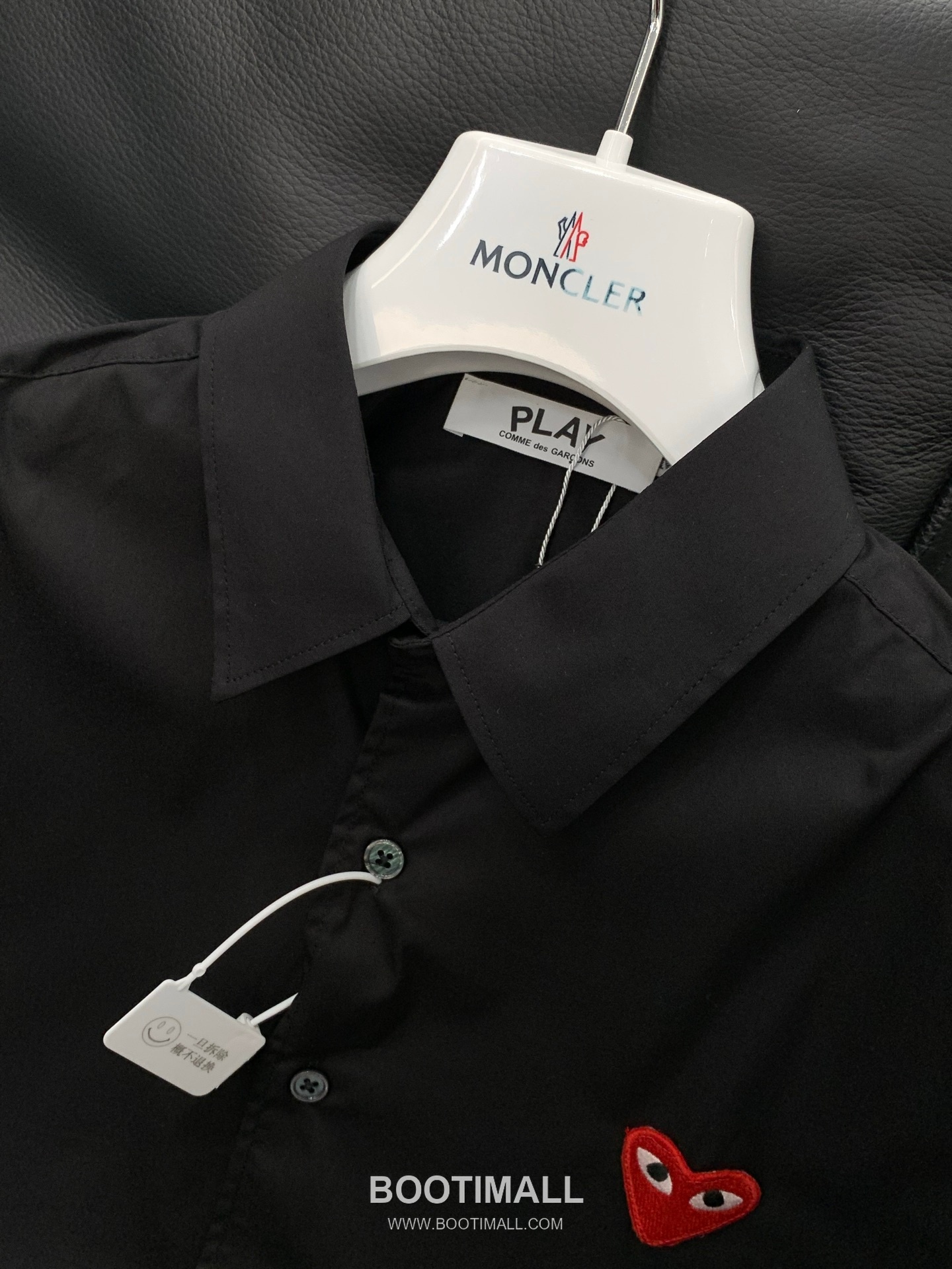 Comme des Garçons PLAY SS26 Cotton Long Sleeve Shirt with Heart Logo Embroidery 꼼데가르송플레이 SS26 코튼 롱슬리브 셔츠 하트 로고 자수 4