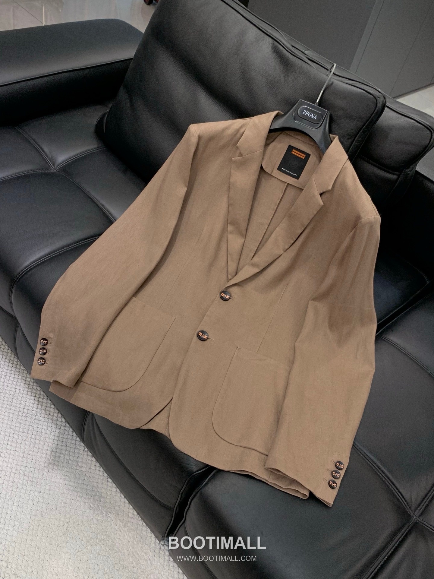 Zegna SS26 Cotton Blend Blazer Jacket with Logo Print 제냐 SS26 코튼 혼방 블레이저 재킷 로고 프린트 3