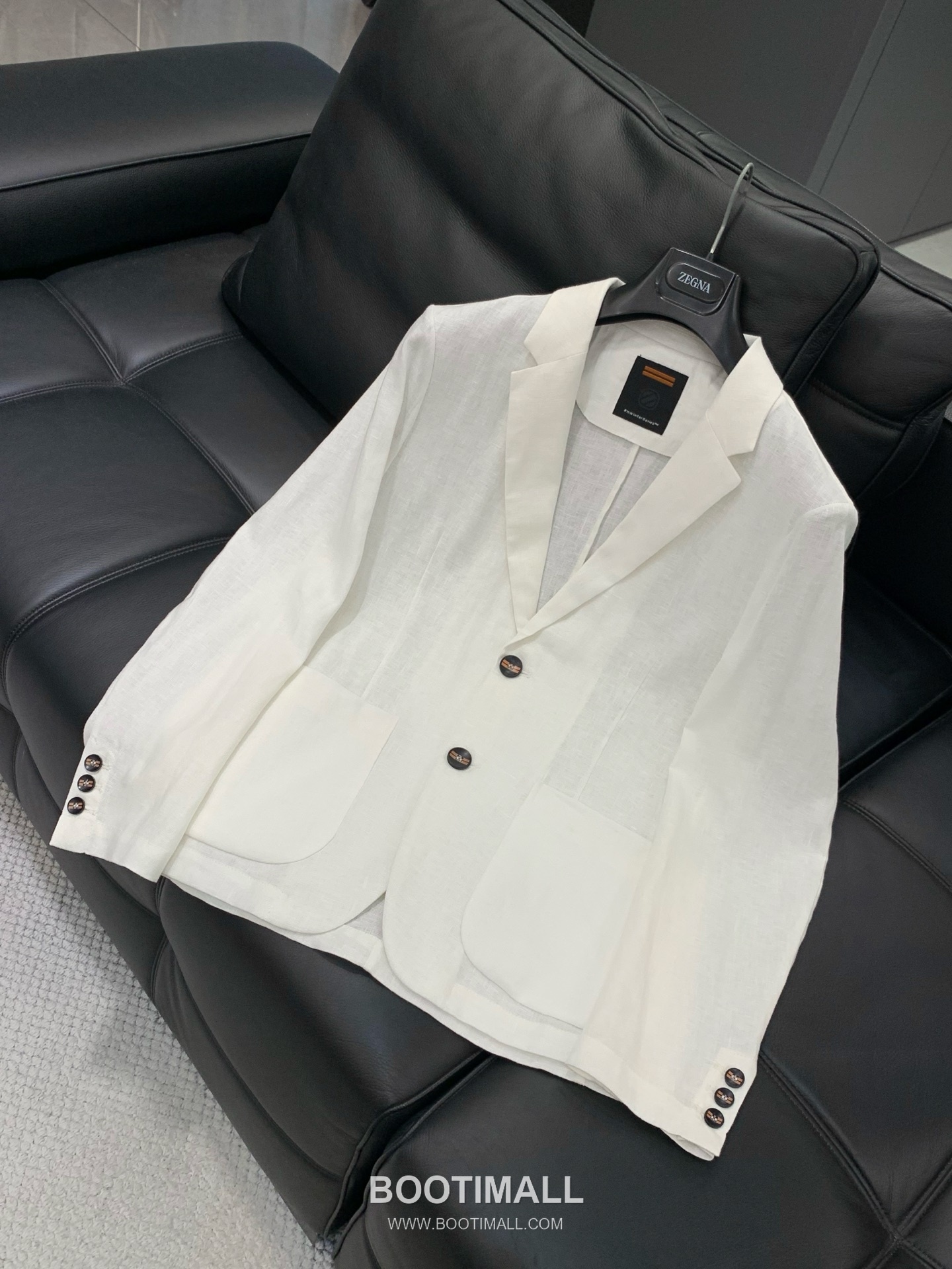 Zegna SS26 Cotton Blend Blazer Jacket with Logo Print 제냐 SS26 코튼 혼방 블레이저 재킷 로고 프린트 3