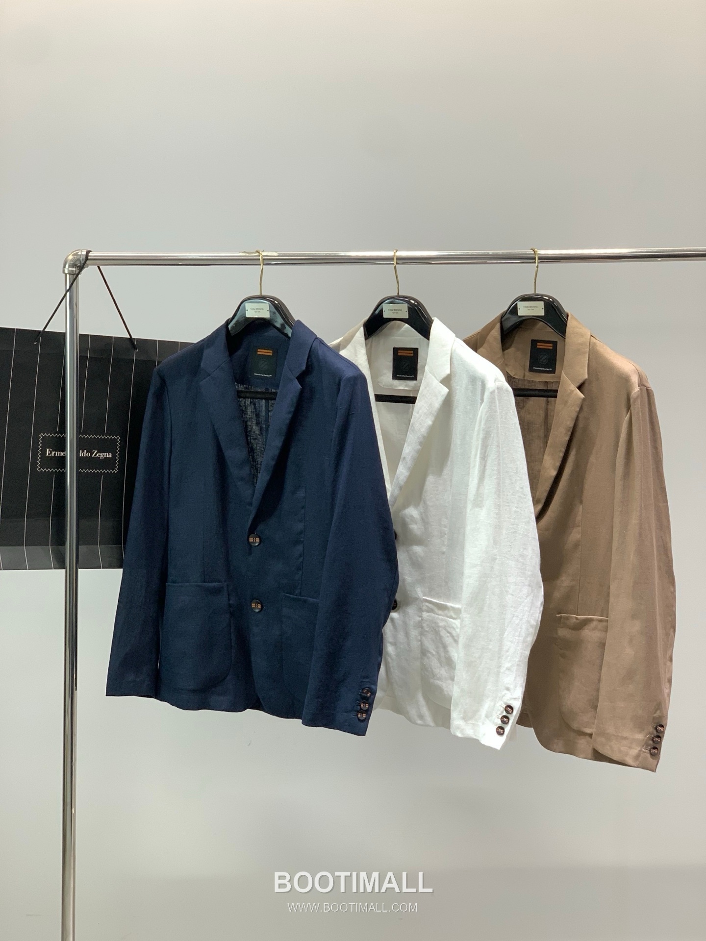 Zegna SS26 Cotton Blend Blazer Jacket with Logo Print 제냐 SS26 코튼 혼방 블레이저 재킷 로고 프린트 9