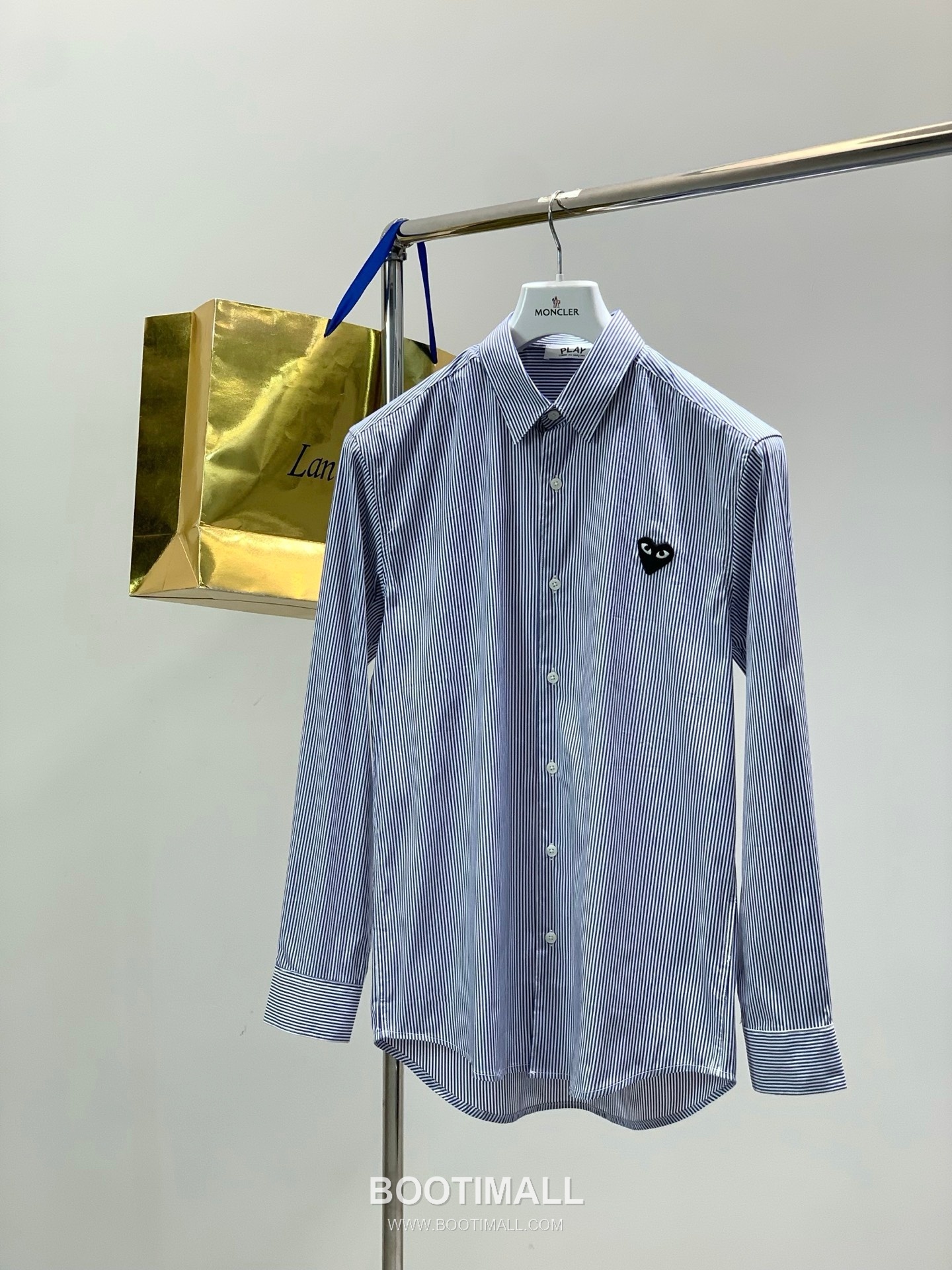 Comme des Garçons PLAY SS26 Cotton Long Sleeve Shirt with Heart Logo Embroidery 꼼데가르송플레이 SS26 코튼 롱슬리브 셔츠 하트 로고 자수 1