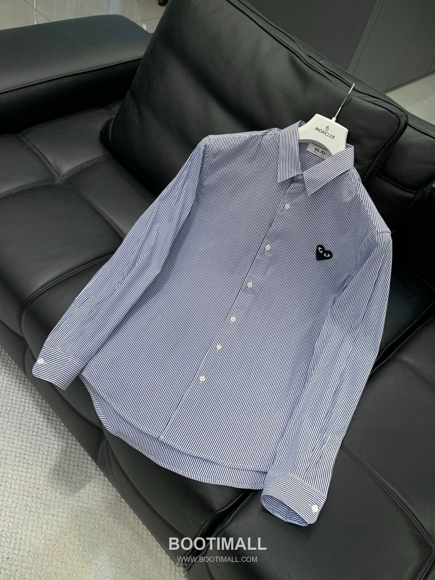 Comme des Garçons PLAY SS26 Cotton Long Sleeve Shirt with Heart Logo Embroidery 꼼데가르송플레이 SS26 코튼 롱슬리브 셔츠 하트 로고 자수 3