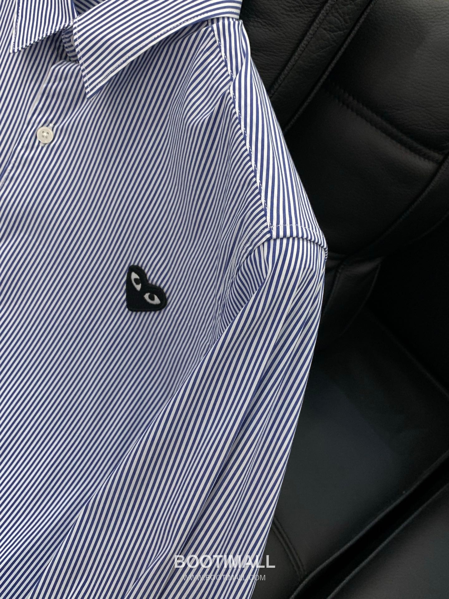 Comme des Garçons PLAY SS26 Cotton Long Sleeve Shirt with Heart Logo Embroidery 꼼데가르송플레이 SS26 코튼 롱슬리브 셔츠 하트 로고 자수 5