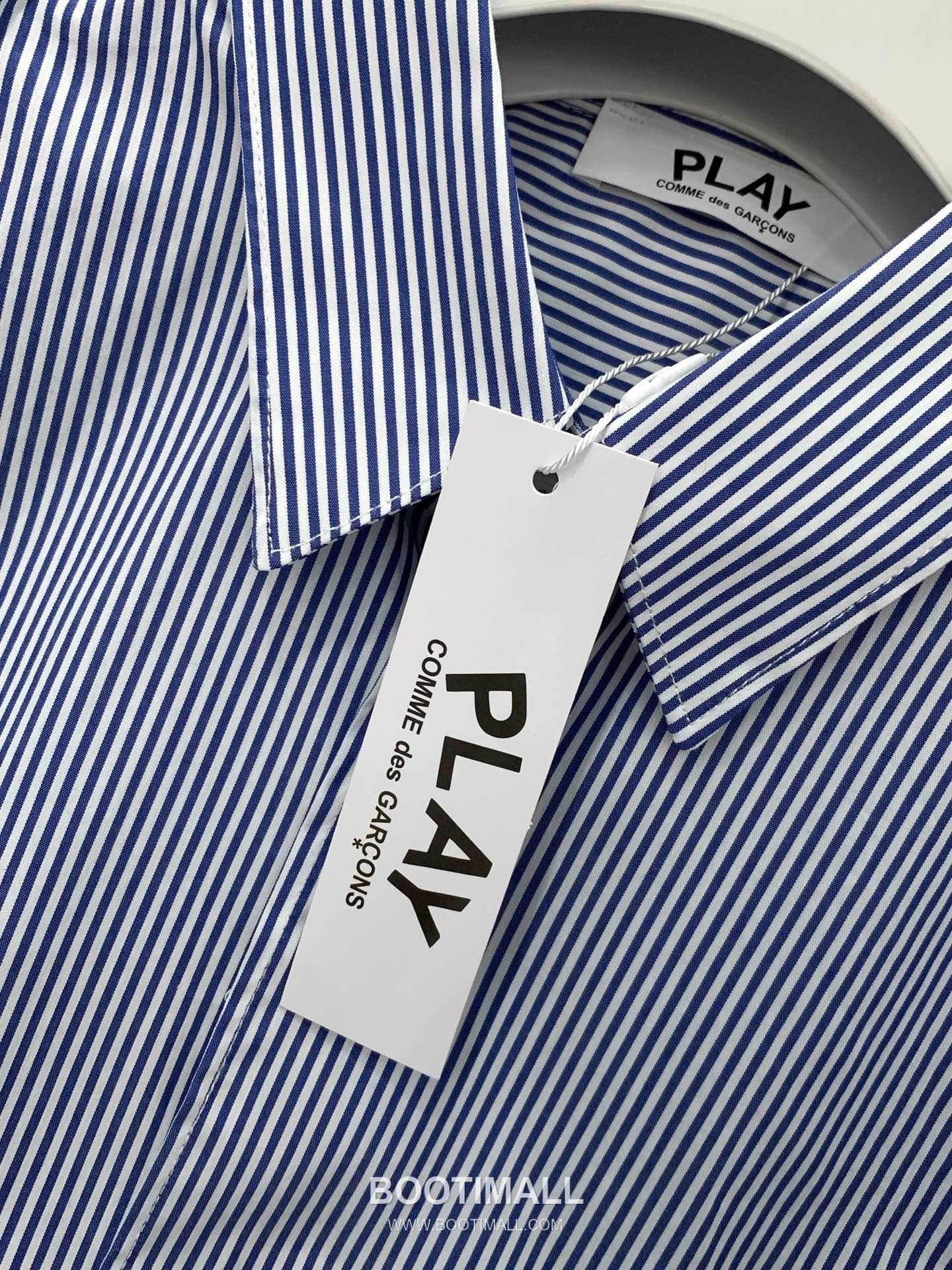 Comme des Garçons PLAY SS26 Cotton Long Sleeve Shirt with Heart Logo Embroidery 꼼데가르송플레이 SS26 코튼 롱슬리브 셔츠 하트 로고 자수 7