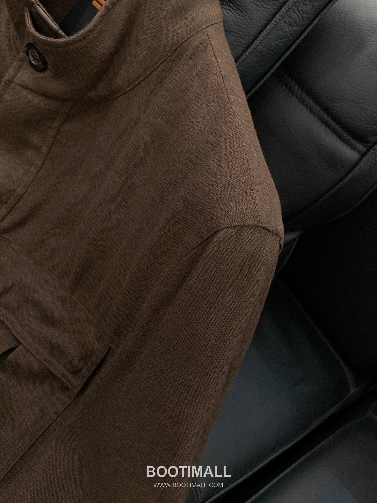 Zegna SS26 Cotton Blend Stand Collar Zip Jacket with Logo Print 제냐 SS26 코튼 혼방 스탠드 카라 집 재킷 로고 프린트 5