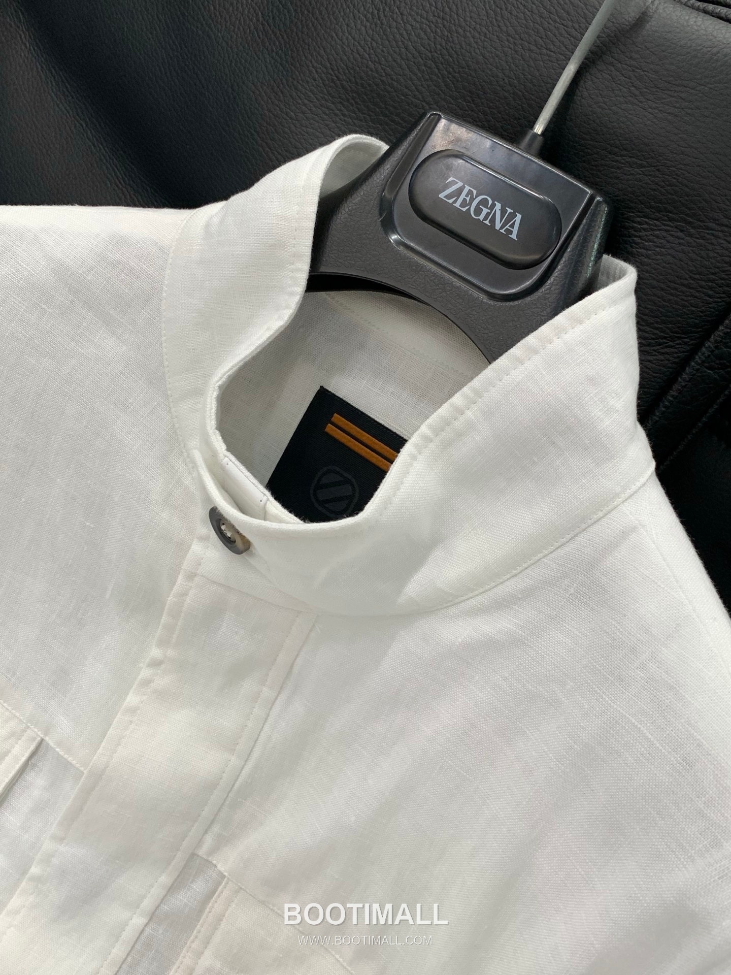 Zegna SS26 Cotton Blend Stand Collar Zip Jacket with Logo Print 제냐 SS26 코튼 혼방 스탠드 카라 집 재킷 로고 프린트 4