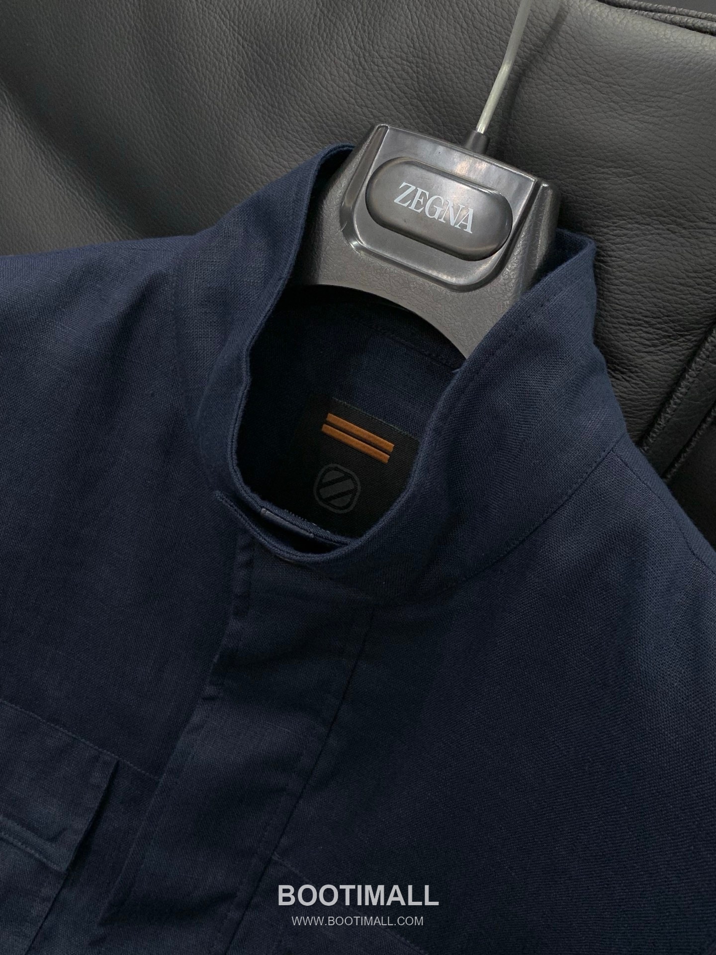 Zegna SS26 Cotton Blend Stand Collar Zip Jacket with Logo Print 제냐 SS26 코튼 혼방 스탠드 카라 집 재킷 로고 프린트 4