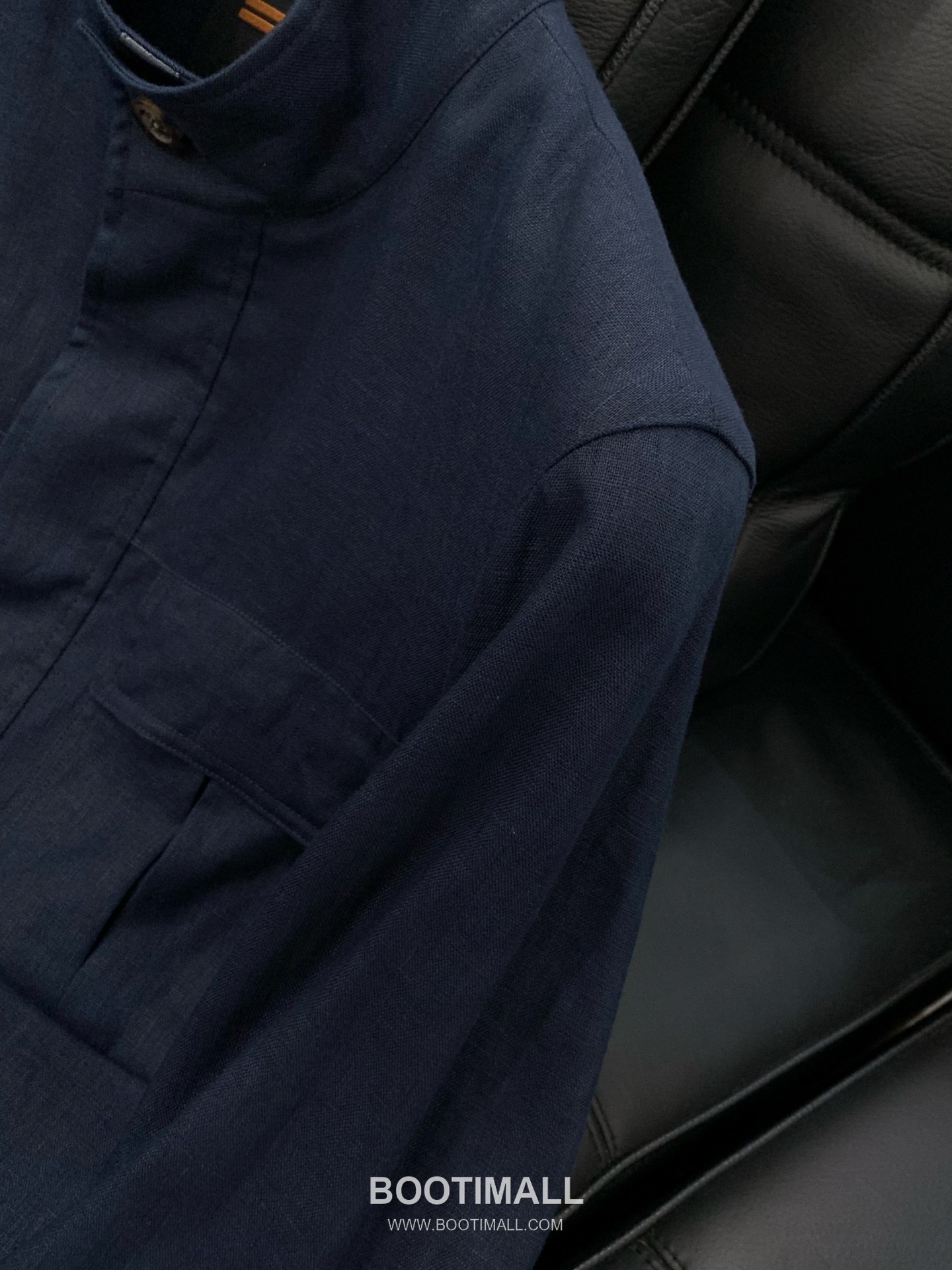 Zegna SS26 Cotton Blend Stand Collar Zip Jacket with Logo Print 제냐 SS26 코튼 혼방 스탠드 카라 집 재킷 로고 프린트 5