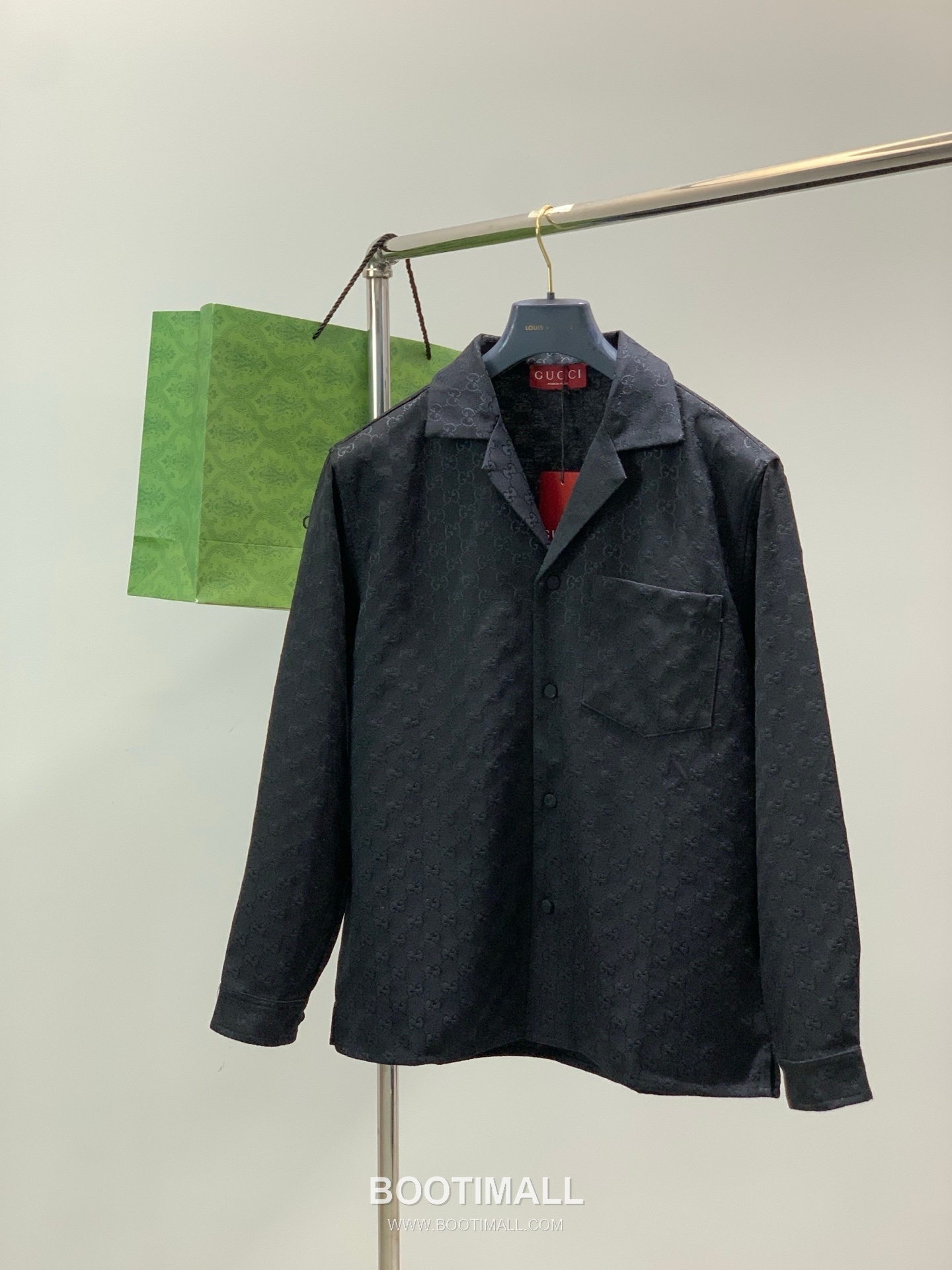 Gucci SS26 Cotton Blend Collared Jacket with Jacquard Logo Pattern 구찌 SS26 코튼 혼방 카라 재킷 자카드 로고 패턴 1