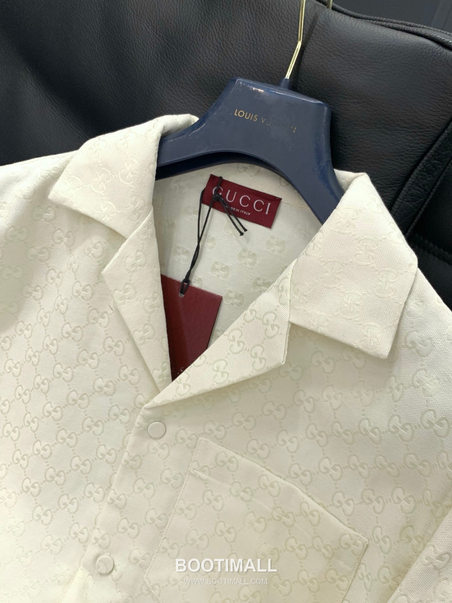 Gucci SS26 Cotton Blend Collared Jacket with Jacquard Logo Pattern 구찌 SS26 코튼 혼방 카라 재킷 자카드 로고 패턴 4
