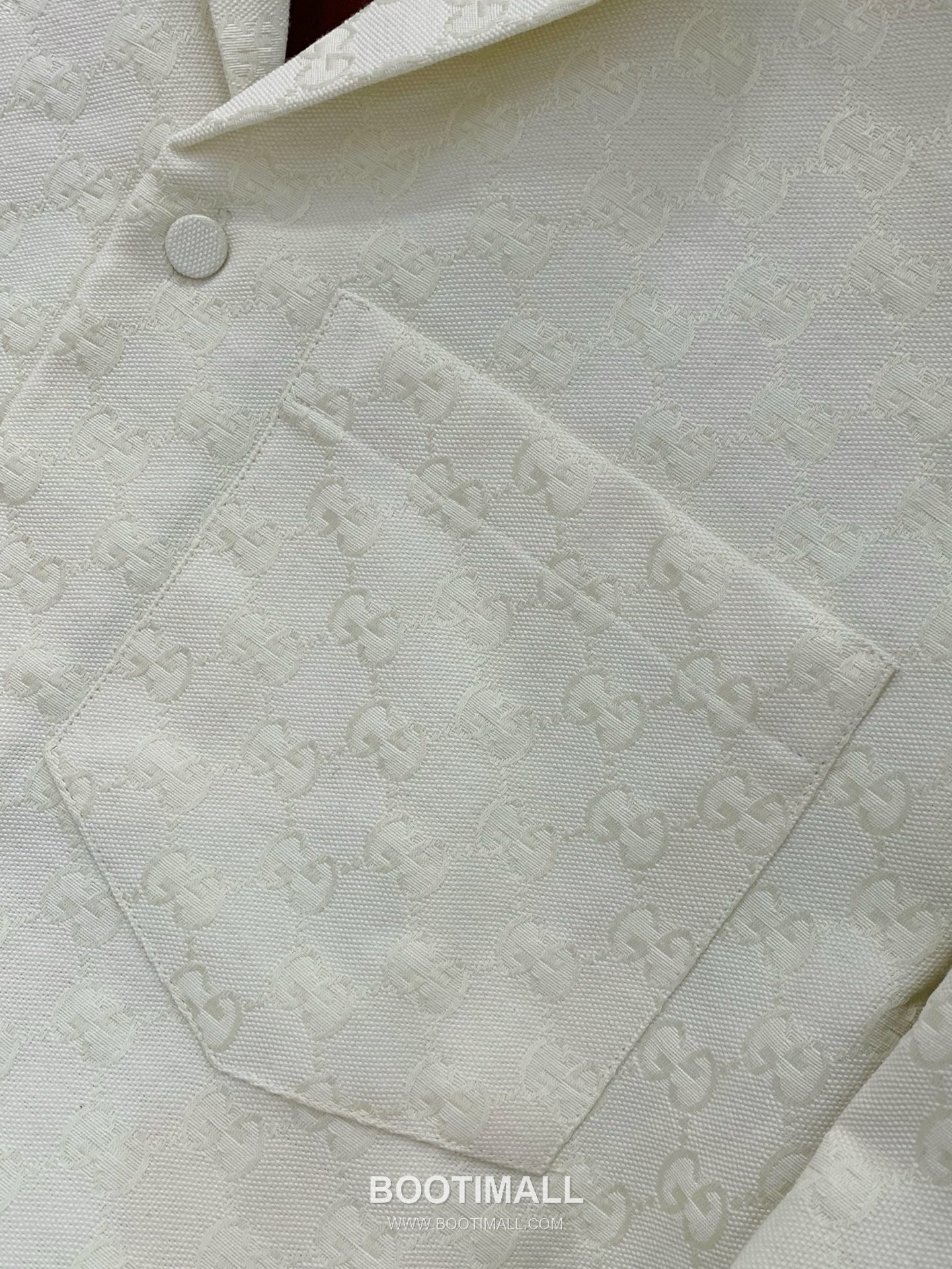 Gucci SS26 Cotton Blend Collared Jacket with Jacquard Logo Pattern 구찌 SS26 코튼 혼방 카라 재킷 자카드 로고 패턴 6