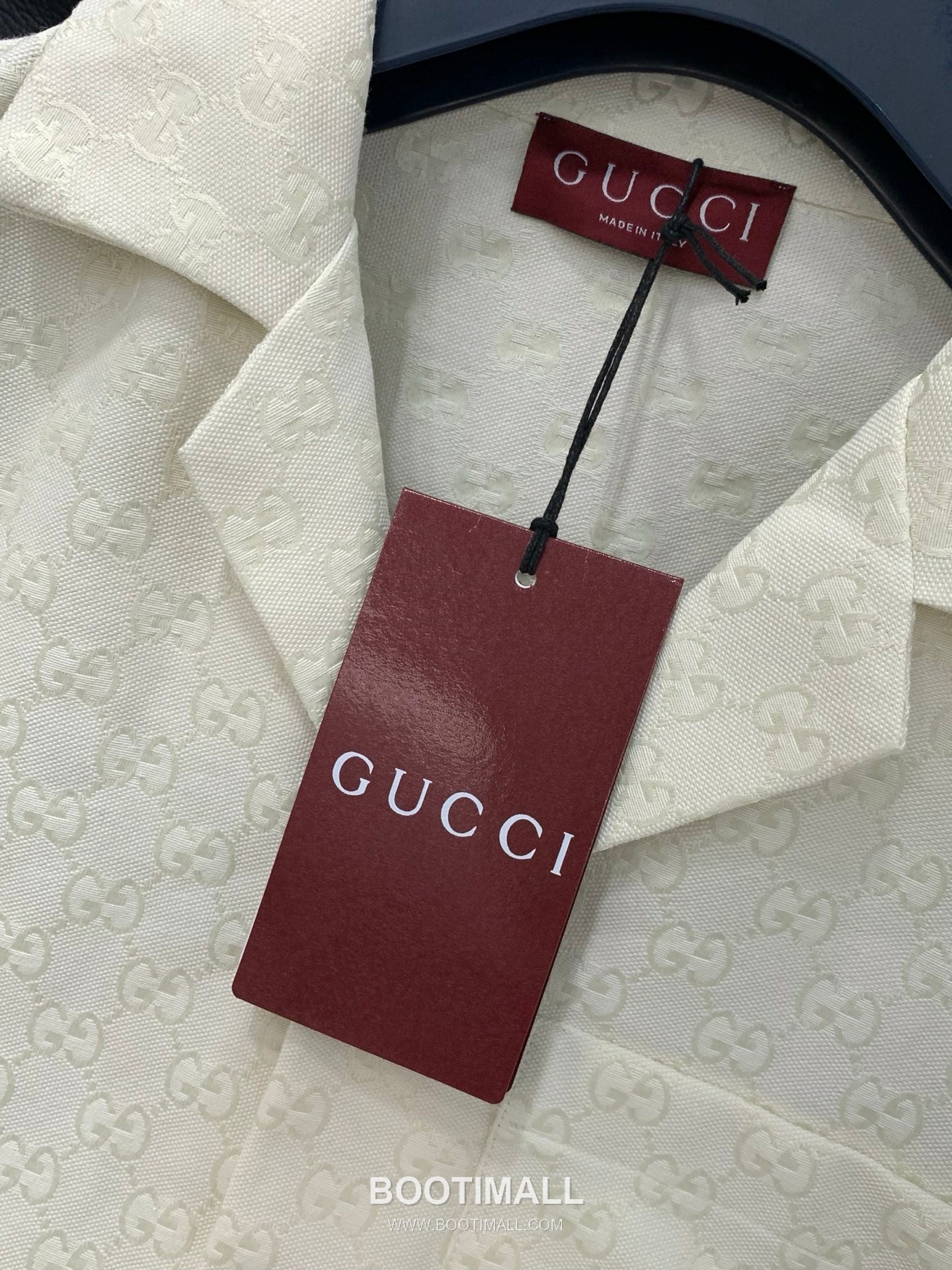 Gucci SS26 Cotton Blend Collared Jacket with Jacquard Logo Pattern 구찌 SS26 코튼 혼방 카라 재킷 자카드 로고 패턴 7