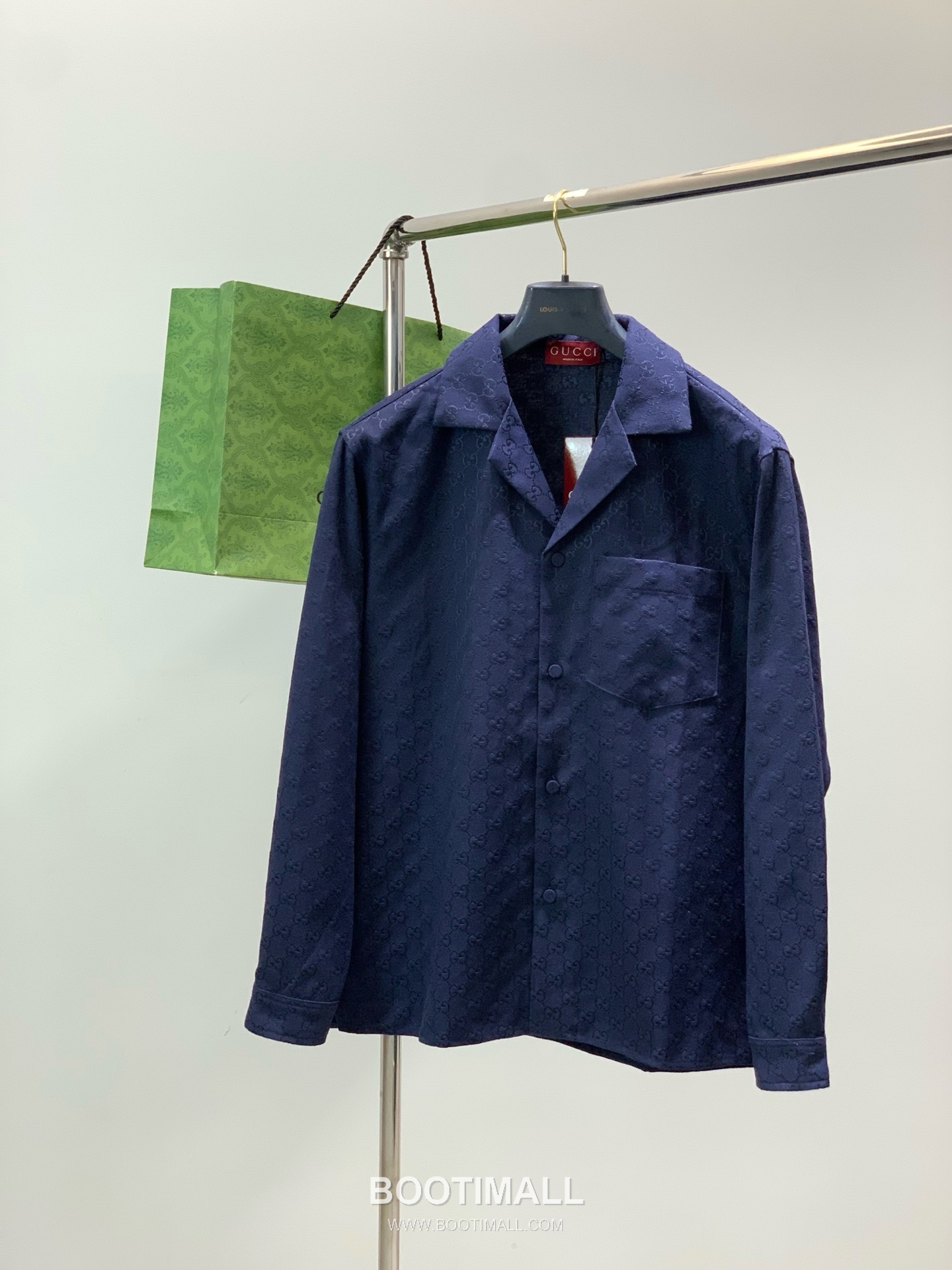 Gucci SS26 Cotton Blend Collared Jacket with Jacquard Logo Pattern 구찌 SS26 코튼 혼방 카라 재킷 자카드 로고 패턴 1