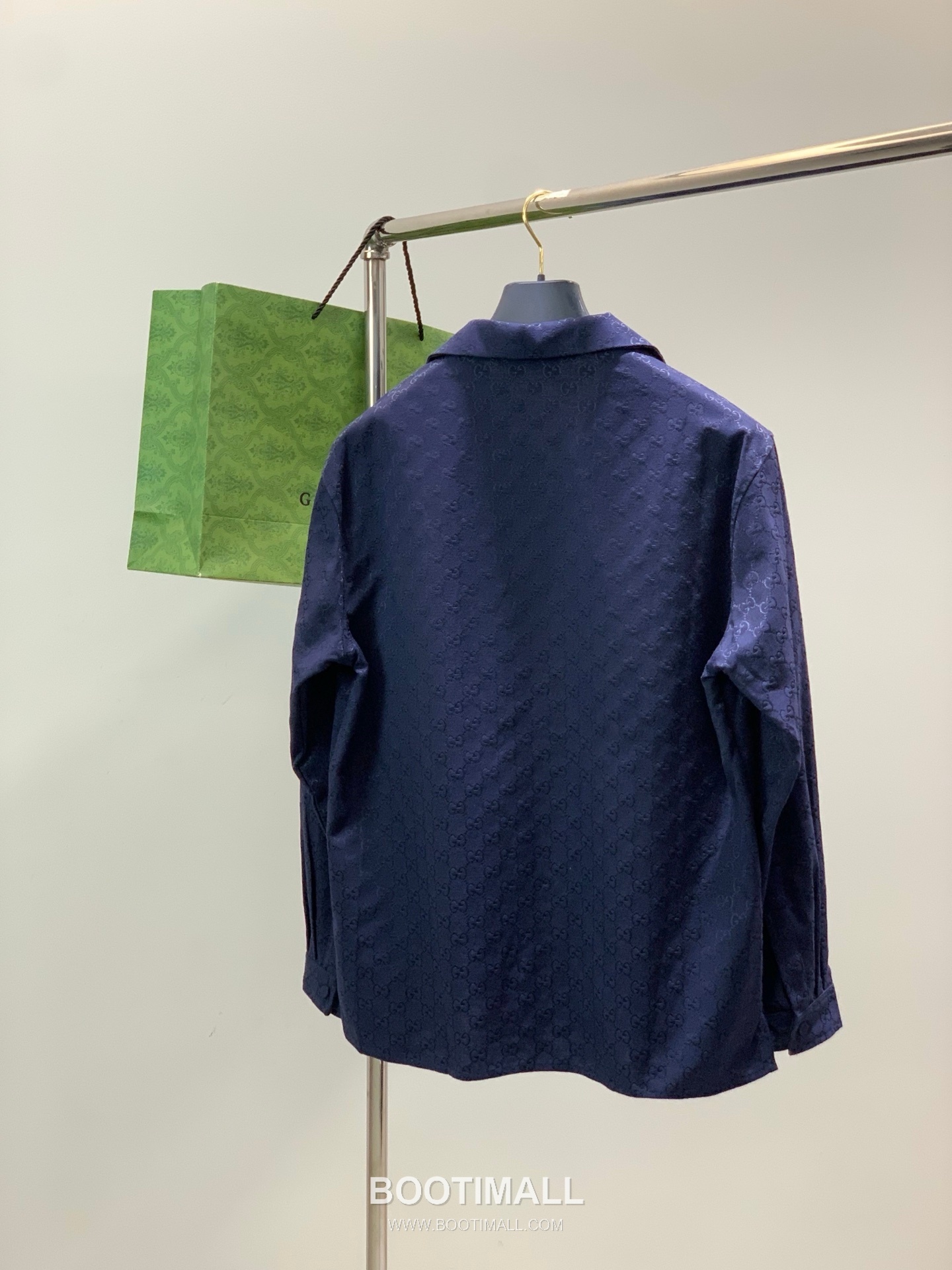 Gucci SS26 Cotton Blend Collared Jacket with Jacquard Logo Pattern 구찌 SS26 코튼 혼방 카라 재킷 자카드 로고 패턴 2