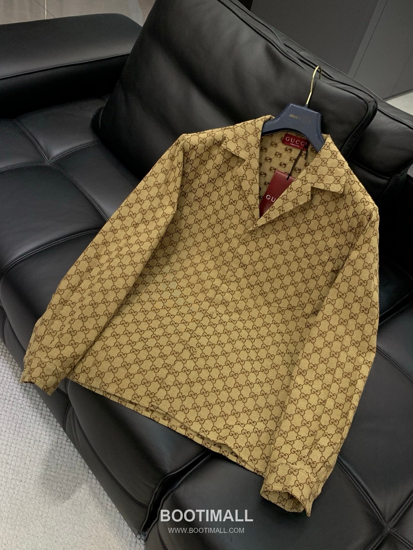 Gucci SS26 Cotton Blend Collared Jacket with Jacquard Logo Pattern 구찌 SS26 코튼 혼방 카라 재킷 자카드 로고 패턴 3