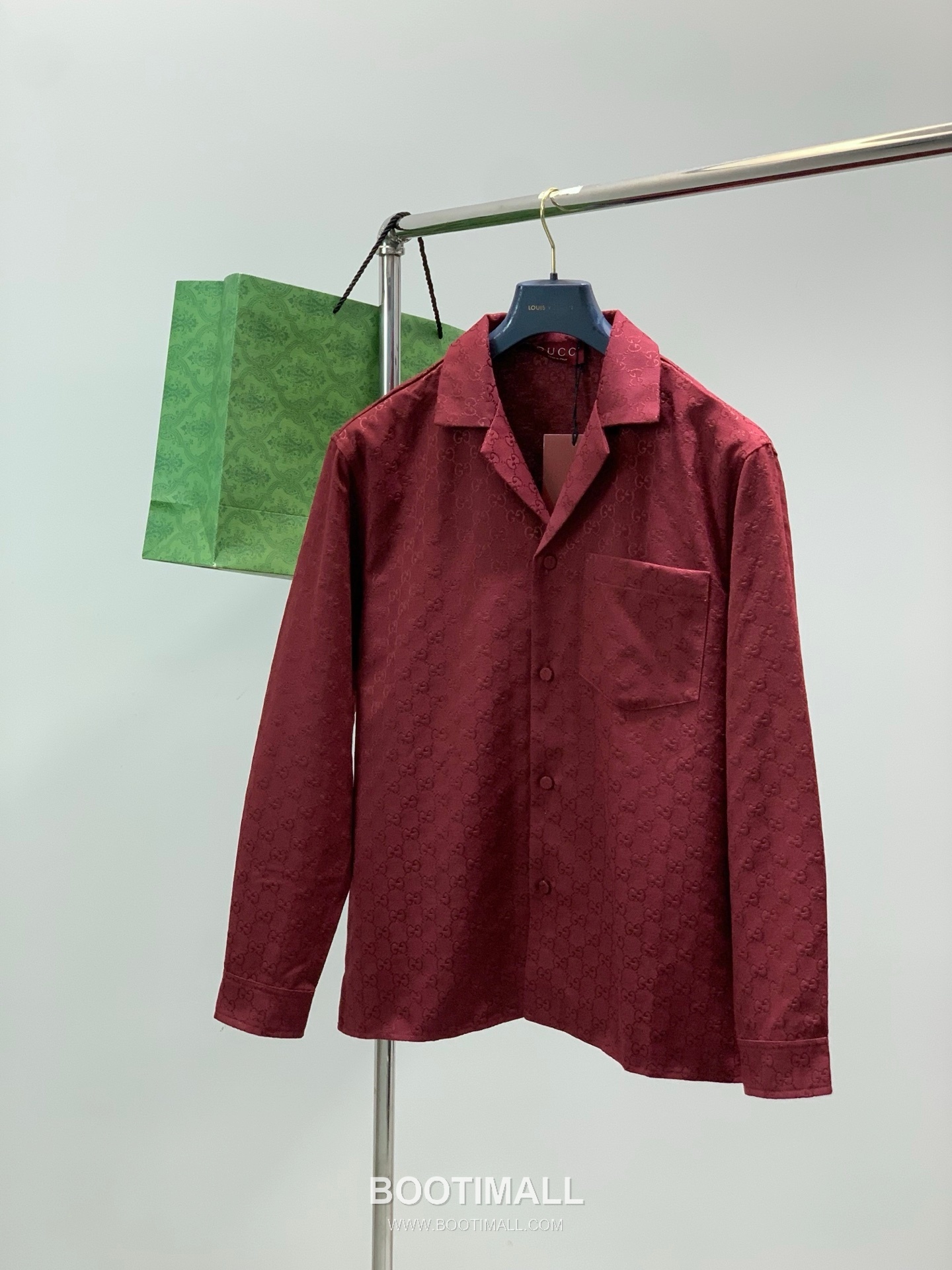 Gucci SS26 Cotton Blend Collared Jacket with Jacquard Logo Pattern 구찌 SS26 코튼 혼방 카라 재킷 자카드 로고 패턴 1