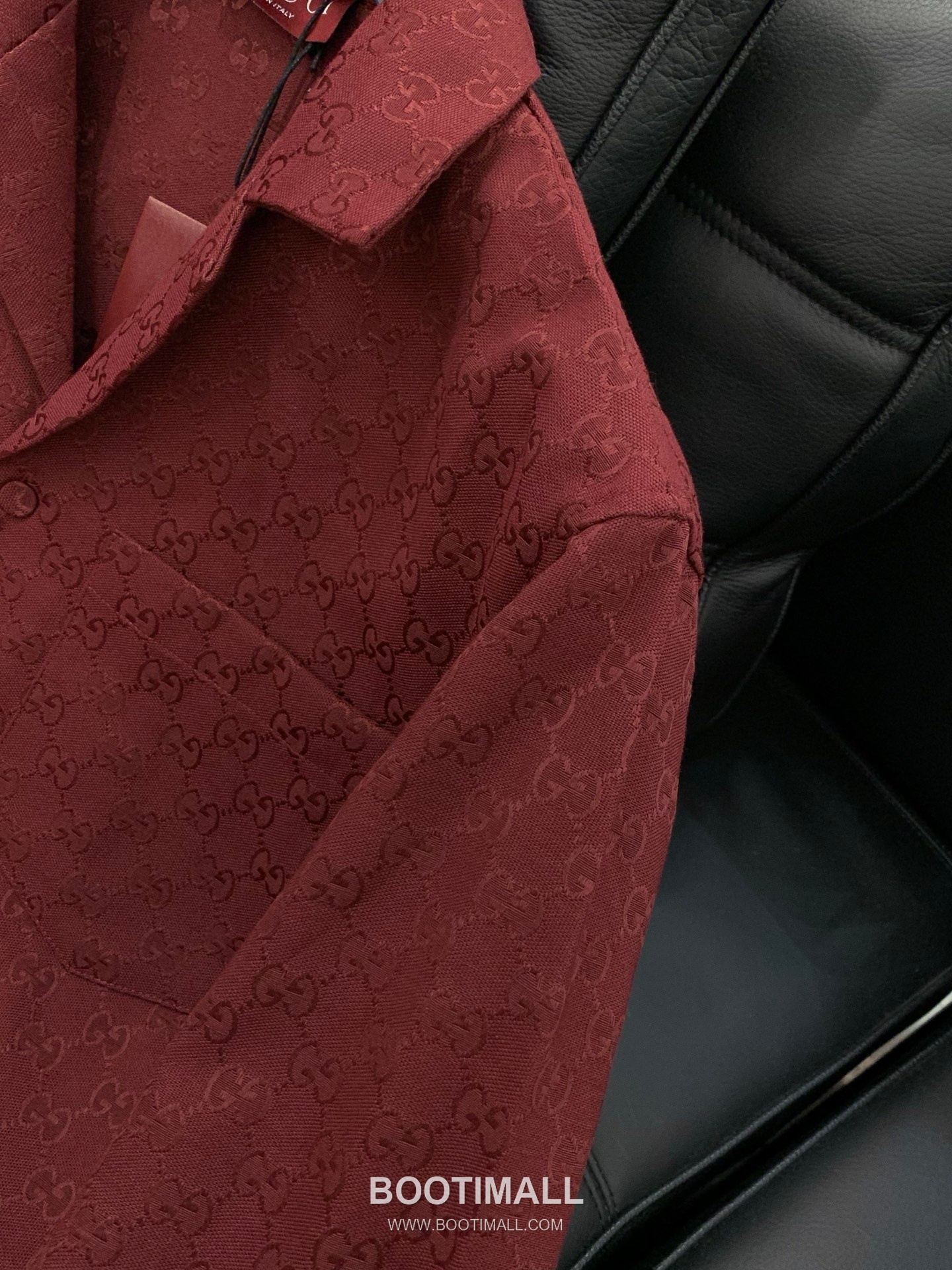 Gucci SS26 Cotton Blend Collared Jacket with Jacquard Logo Pattern 구찌 SS26 코튼 혼방 카라 재킷 자카드 로고 패턴 5