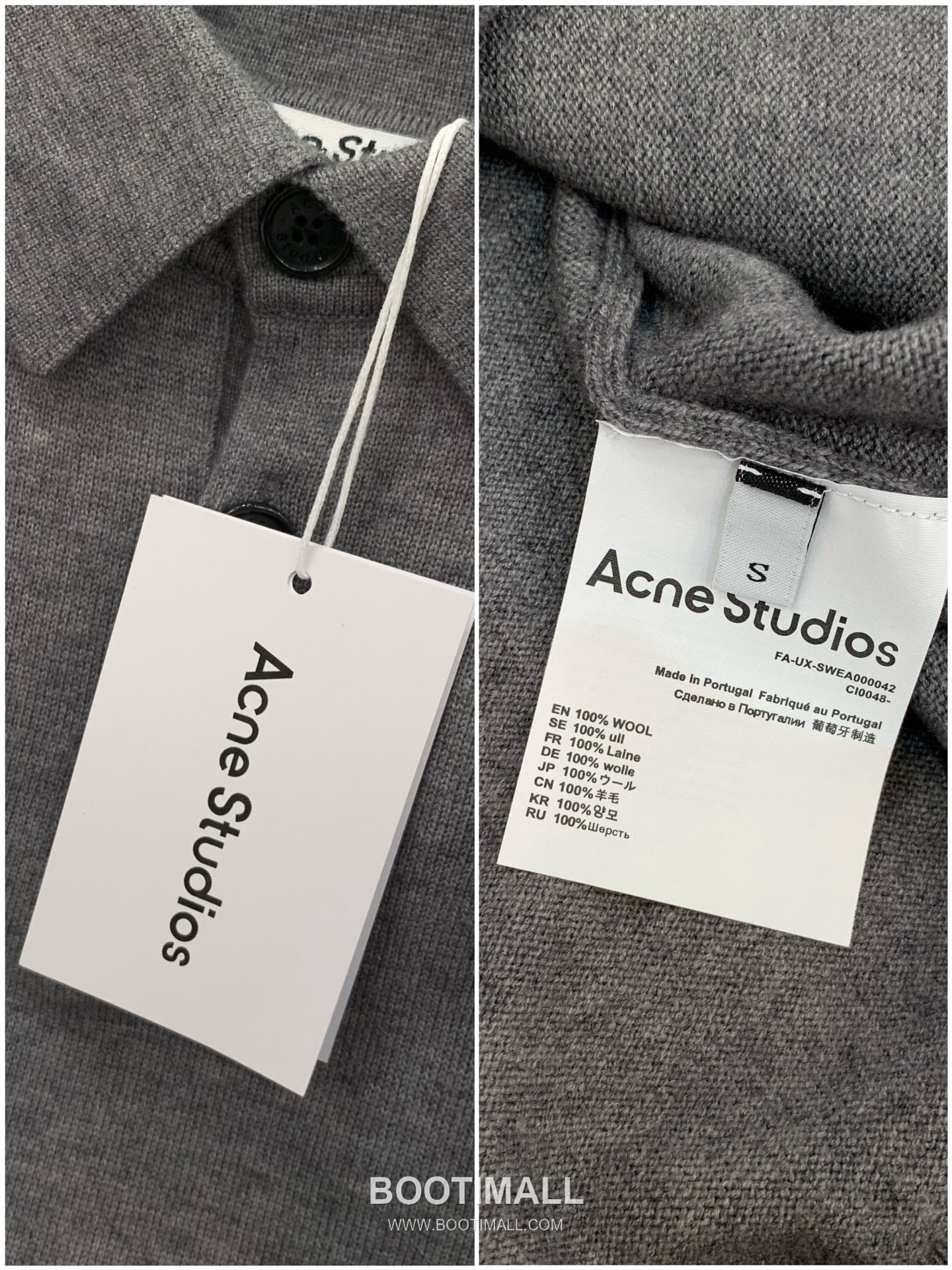 Acne Studios SS26 Wool Knit Collared Sweater with Embroidered Logo 아크네스튜디오 SS26 울 니트 카라 스웨터 자수 로고 8