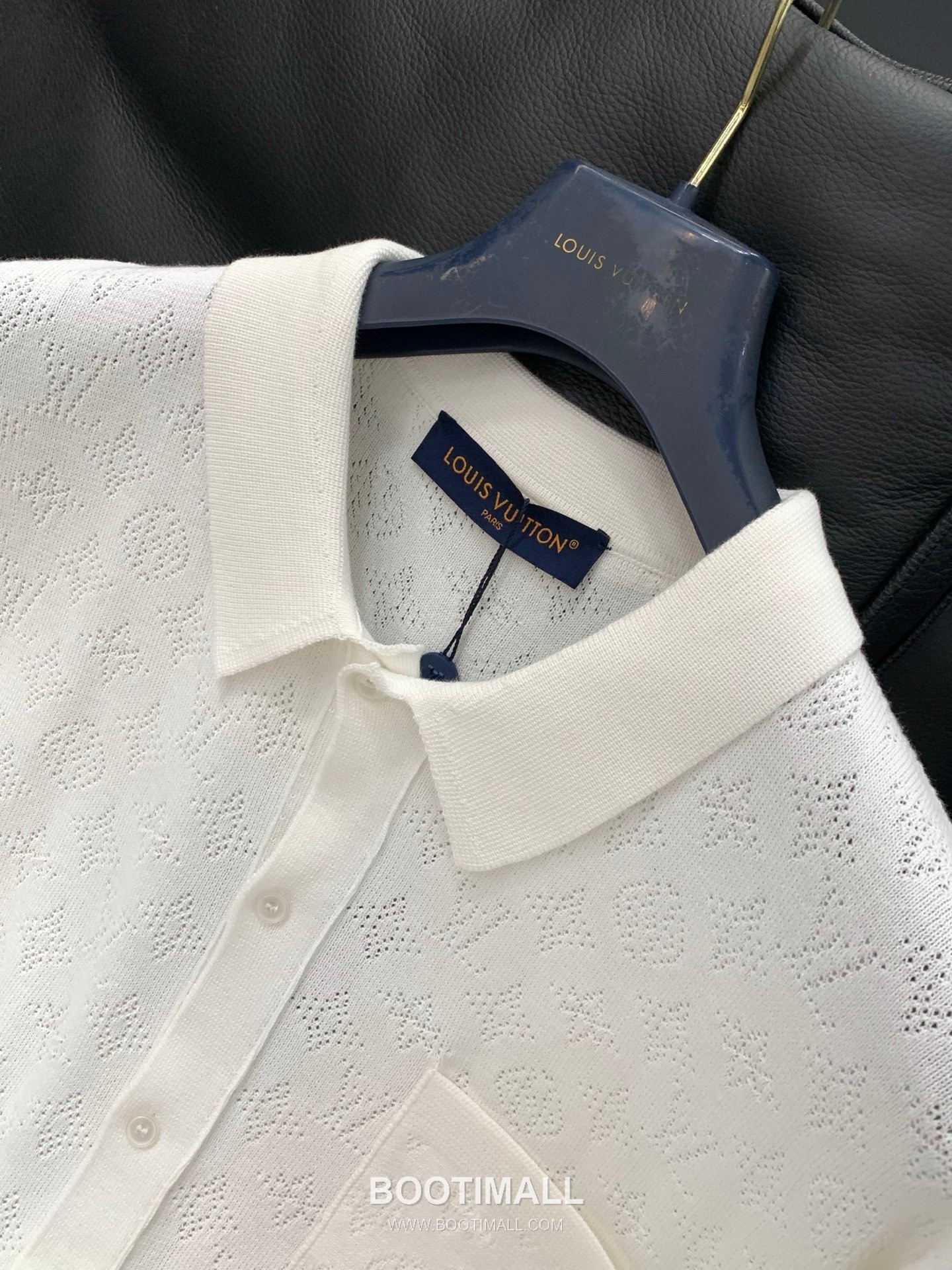 Louis Vuitton SS26 Cotton Knit Collared Cardigan Short Sleeve with Logo Pattern 루이비통 SS26 코튼 니트 카라 가디건 반팔 로고 패턴 7