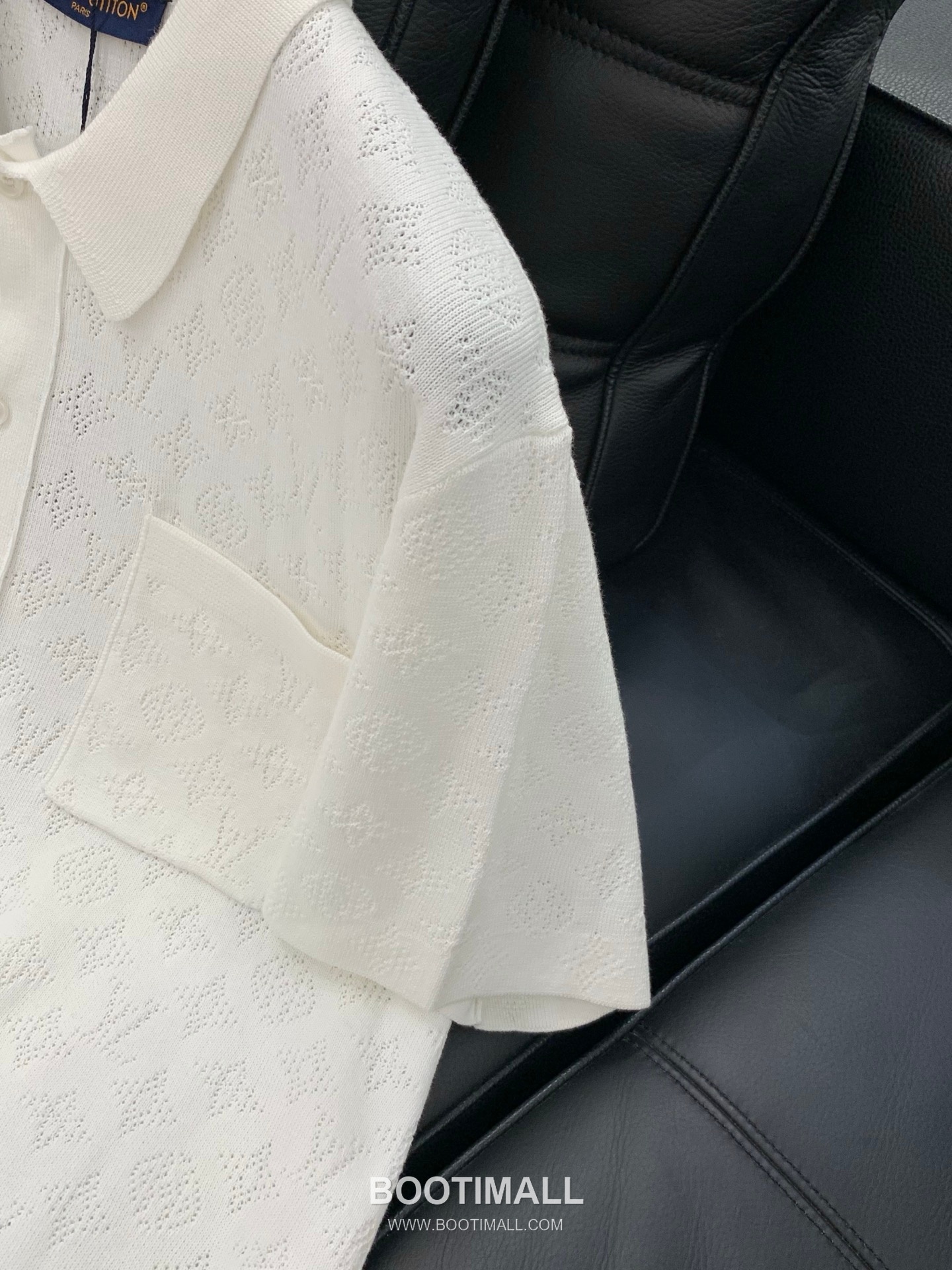 Louis Vuitton SS26 Cotton Knit Collared Cardigan Short Sleeve with Logo Pattern 루이비통 SS26 코튼 니트 카라 가디건 반팔 로고 패턴 8