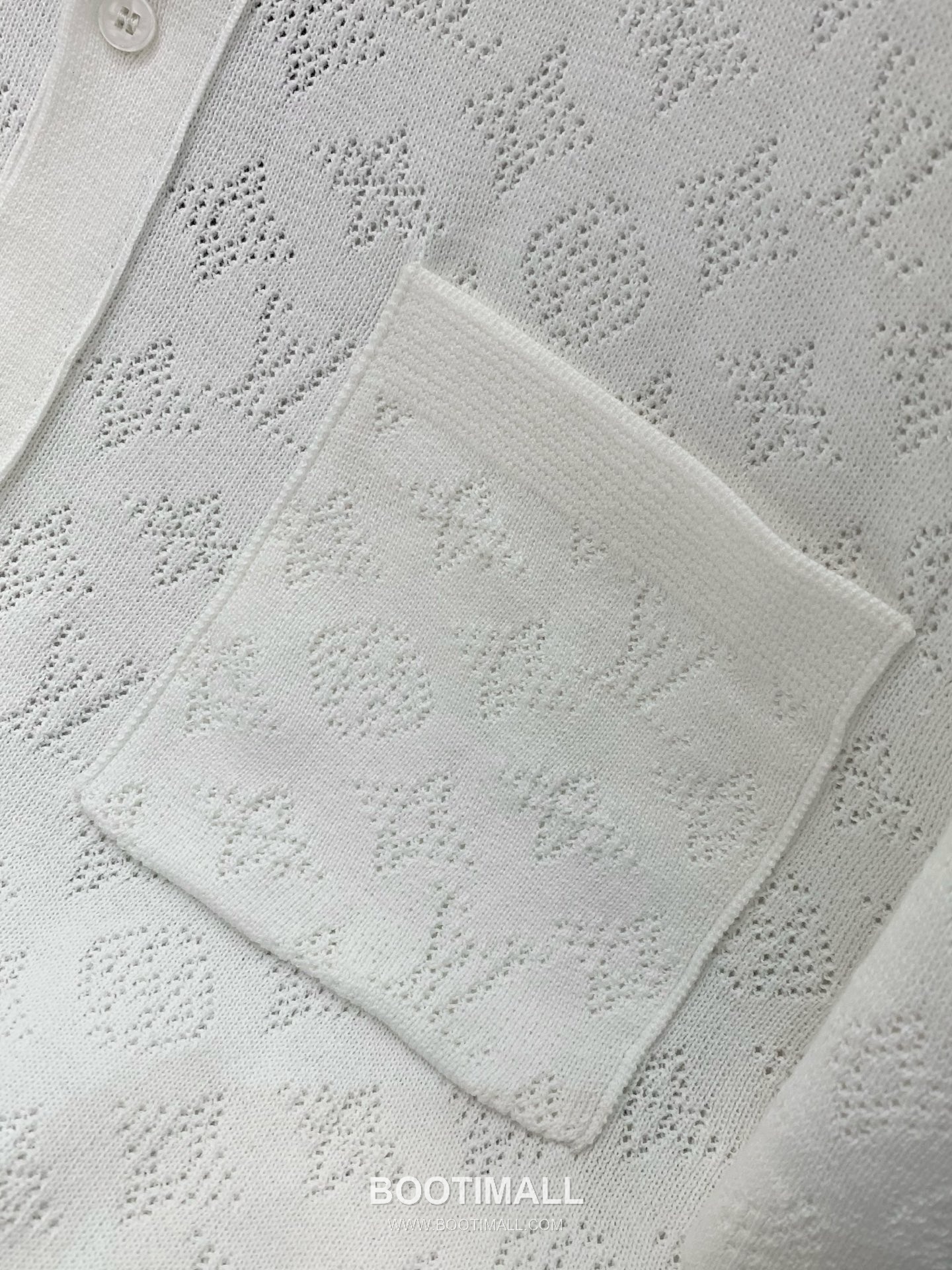 Louis Vuitton SS26 Cotton Knit Collared Cardigan Short Sleeve with Logo Pattern 루이비통 SS26 코튼 니트 카라 가디건 반팔 로고 패턴 9