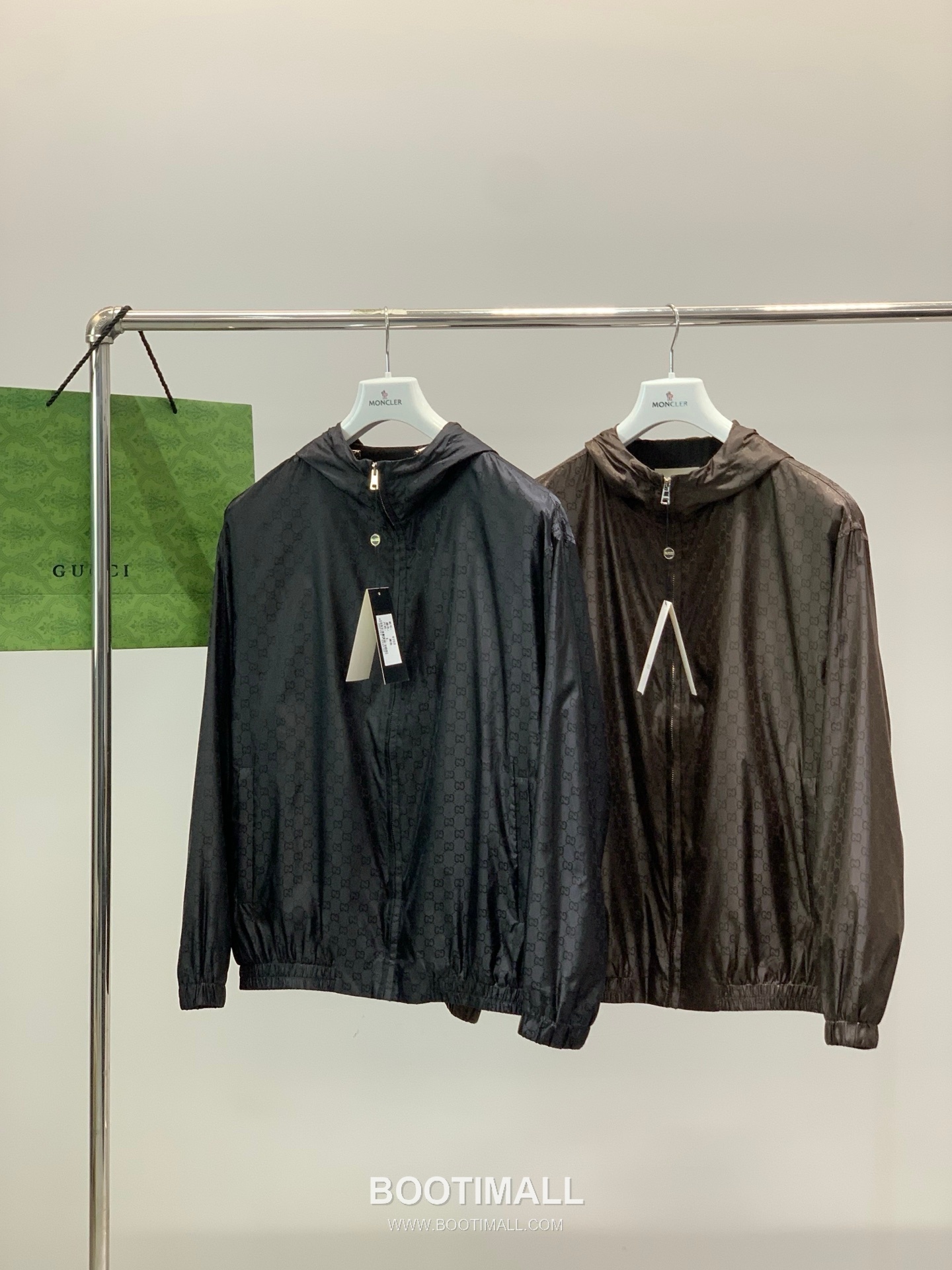 Gucci SS26 Cotton Blend Hooded Jacket with Jacquard Logo Pattern 구찌 SS26 코튼 혼방 후드 재킷 자카드 로고 패턴 9