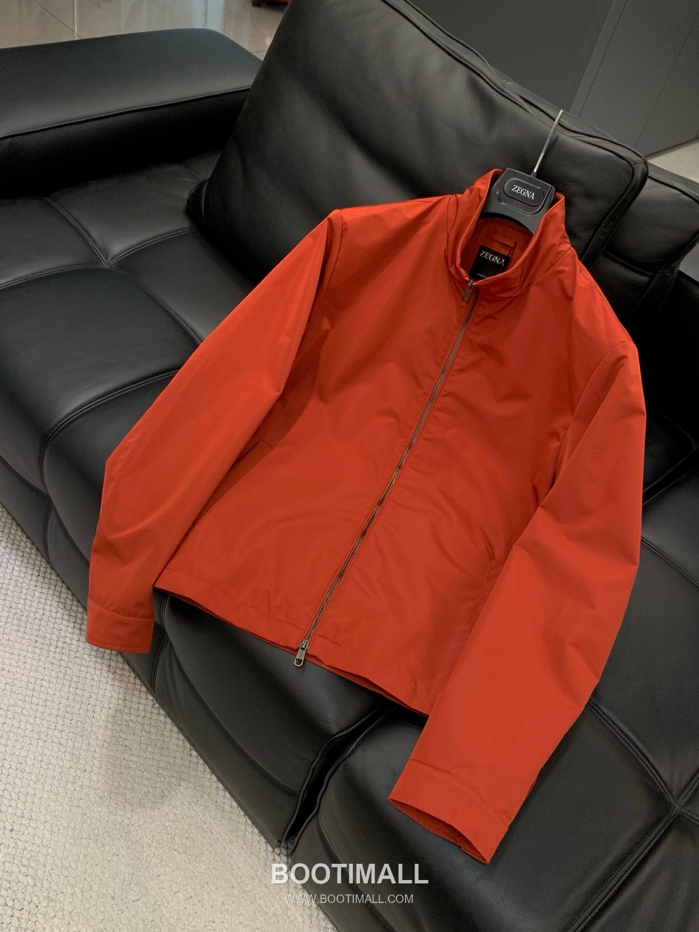 Zegna SS26 Cotton Blend Stand Collar Zip Jacket with Logo Print 제냐 SS26 코튼 혼방 스탠드 카라 집 재킷 로고 프린트 3