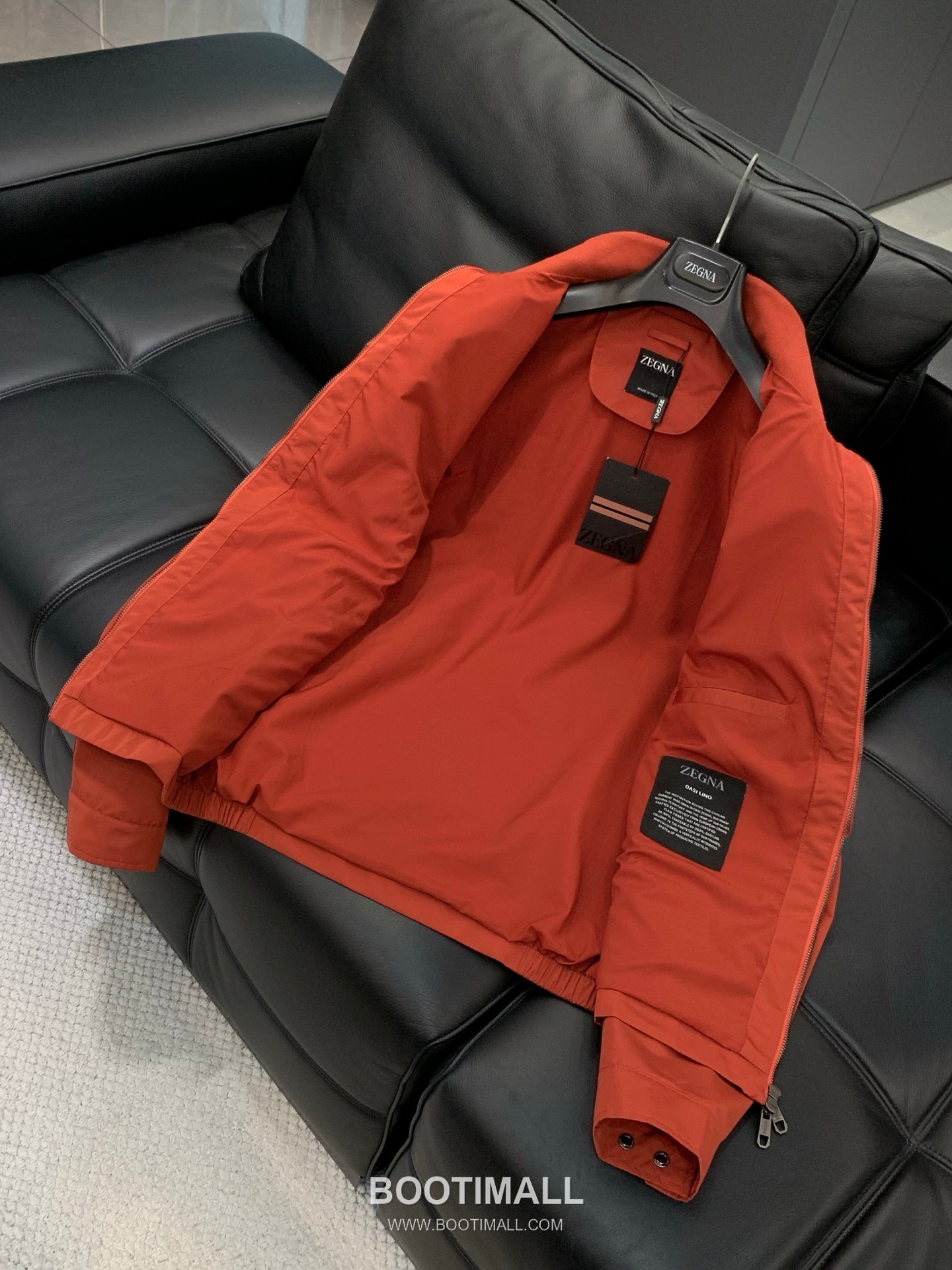 Zegna SS26 Cotton Blend Stand Collar Zip Jacket with Logo Print 제냐 SS26 코튼 혼방 스탠드 카라 집 재킷 로고 프린트 8