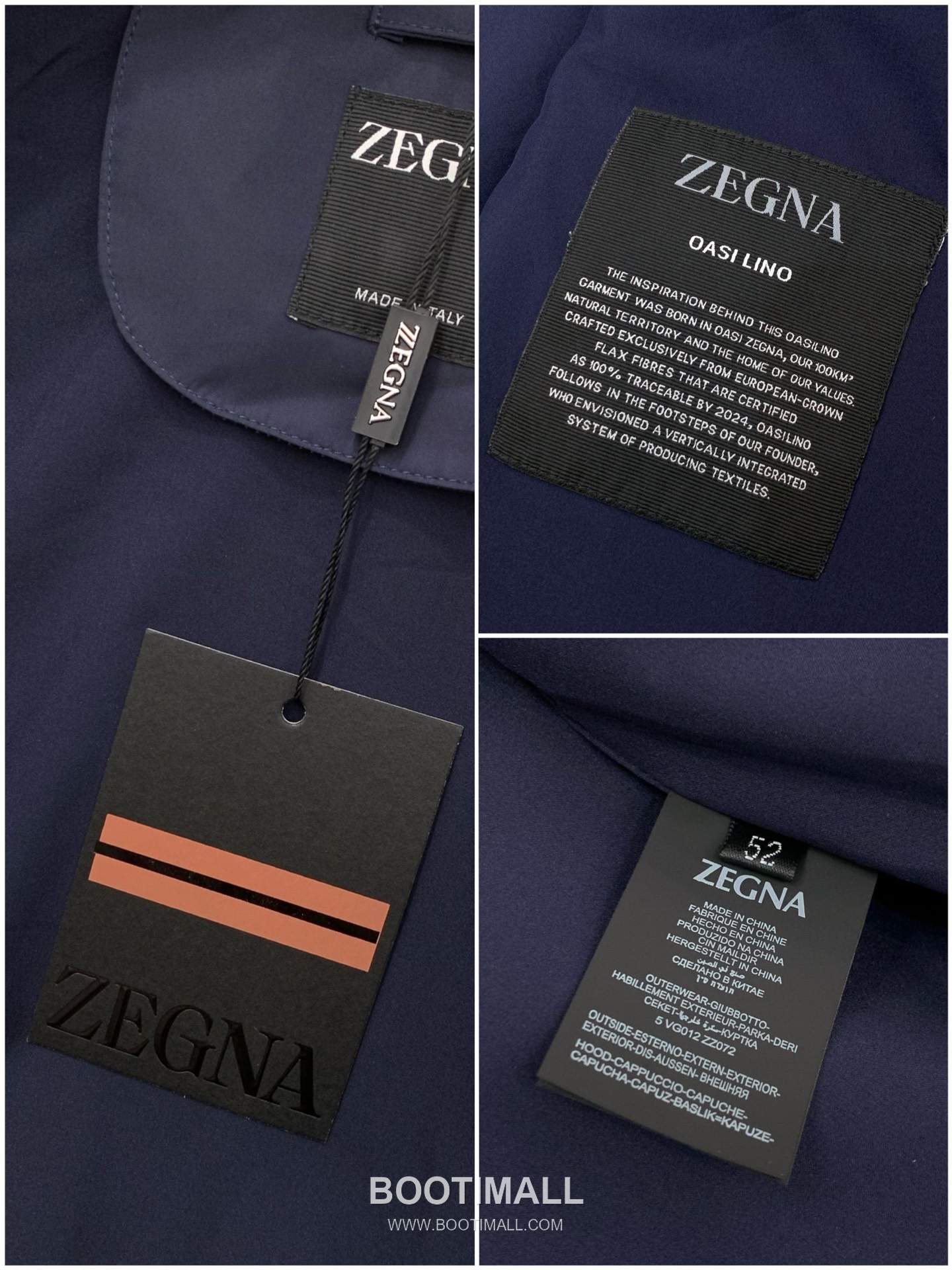 Zegna SS26 Cotton Blend Stand Collar Zip Jacket with Logo Print 제냐 SS26 코튼 혼방 스탠드 카라 집 재킷 로고 프린트 7