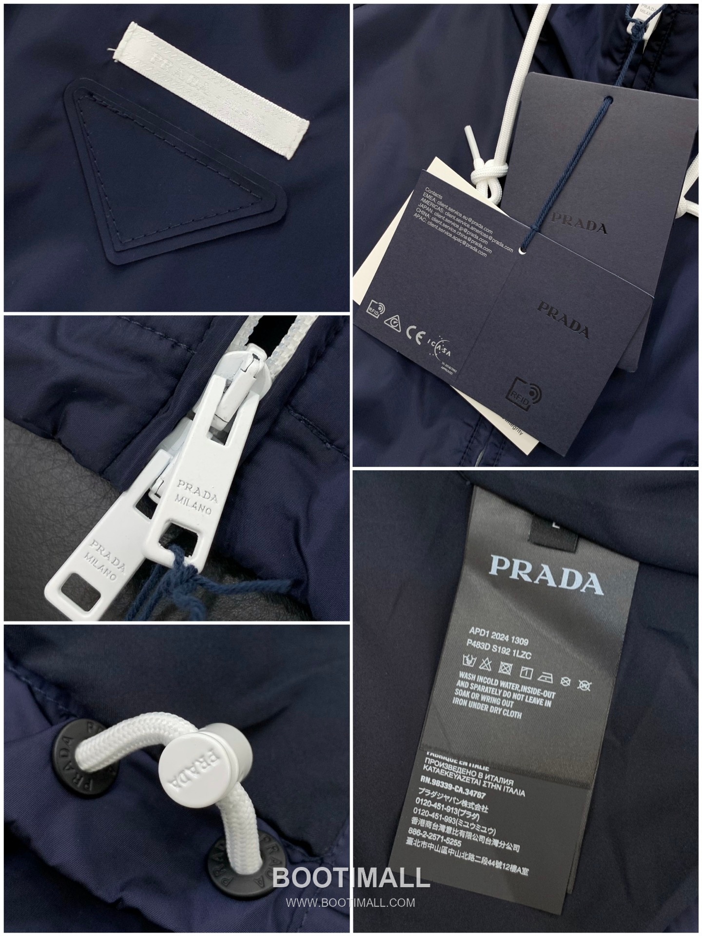 Prada SS26 Nylon Hooded Jacket with Embroidered Logo 프라다 SS26 나일론 후드 재킷 자수 로고 8