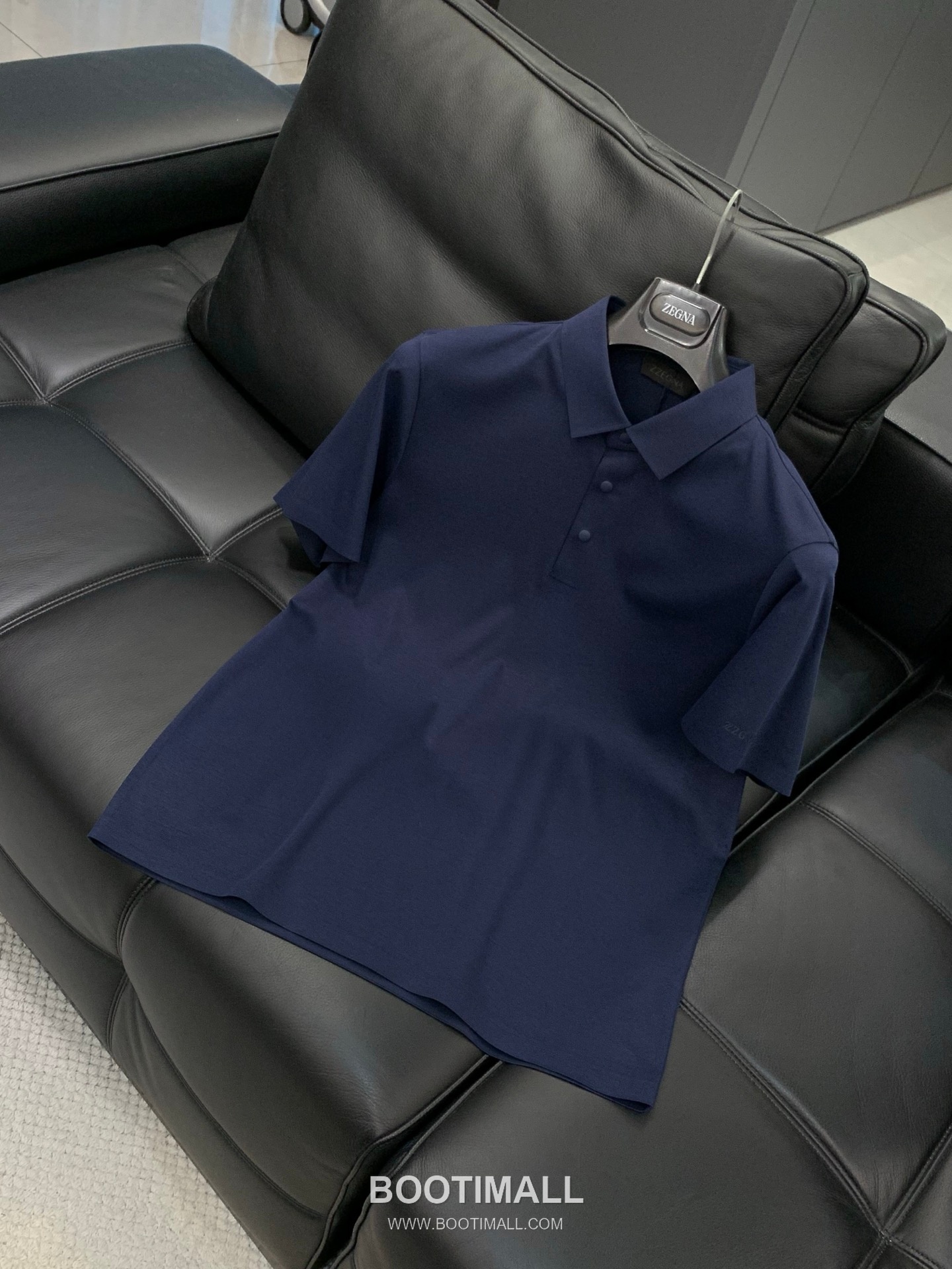 Zegna SS26 Cotton Collared Short Sleeve T-Shirt with Logo Print 제냐 SS26 코튼 카라 반팔 티셔츠 로고 프린트 3