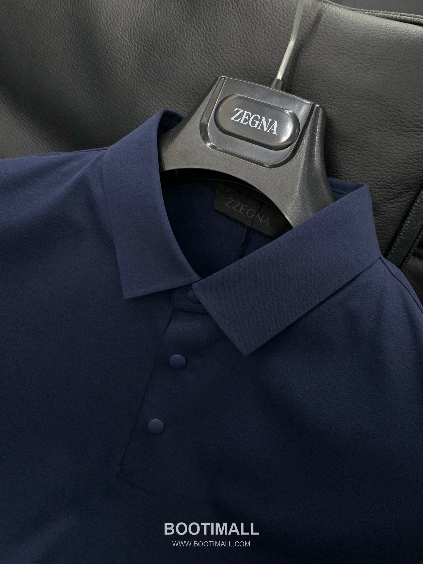 Zegna SS26 Cotton Collared Short Sleeve T-Shirt with Logo Print 제냐 SS26 코튼 카라 반팔 티셔츠 로고 프린트 4