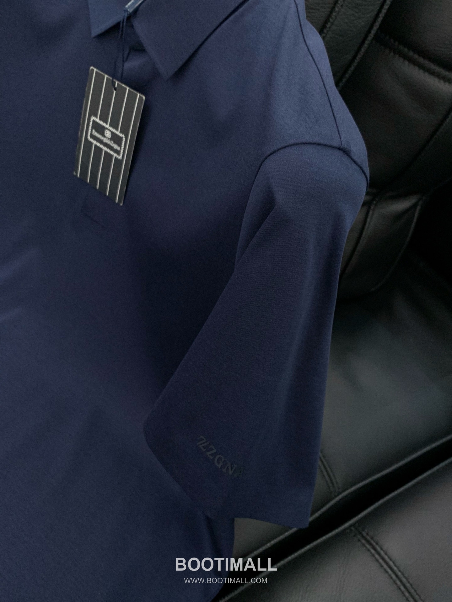 Zegna SS26 Cotton Collared Short Sleeve T-Shirt with Logo Print 제냐 SS26 코튼 카라 반팔 티셔츠 로고 프린트 5