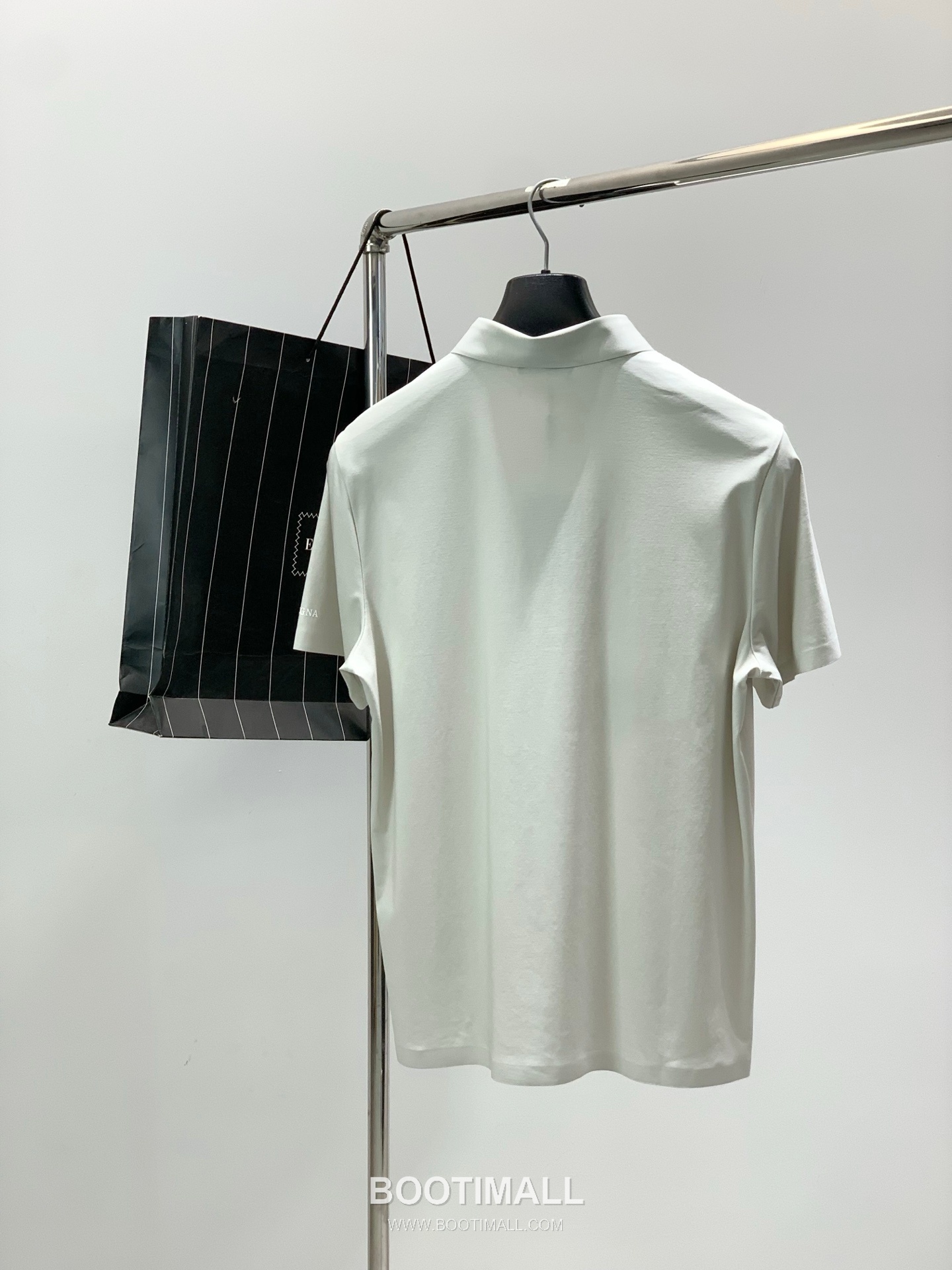 Zegna SS26 Cotton Collared Short Sleeve T-Shirt with Logo Print 제냐 SS26 코튼 카라 반팔 티셔츠 로고 프린트 2