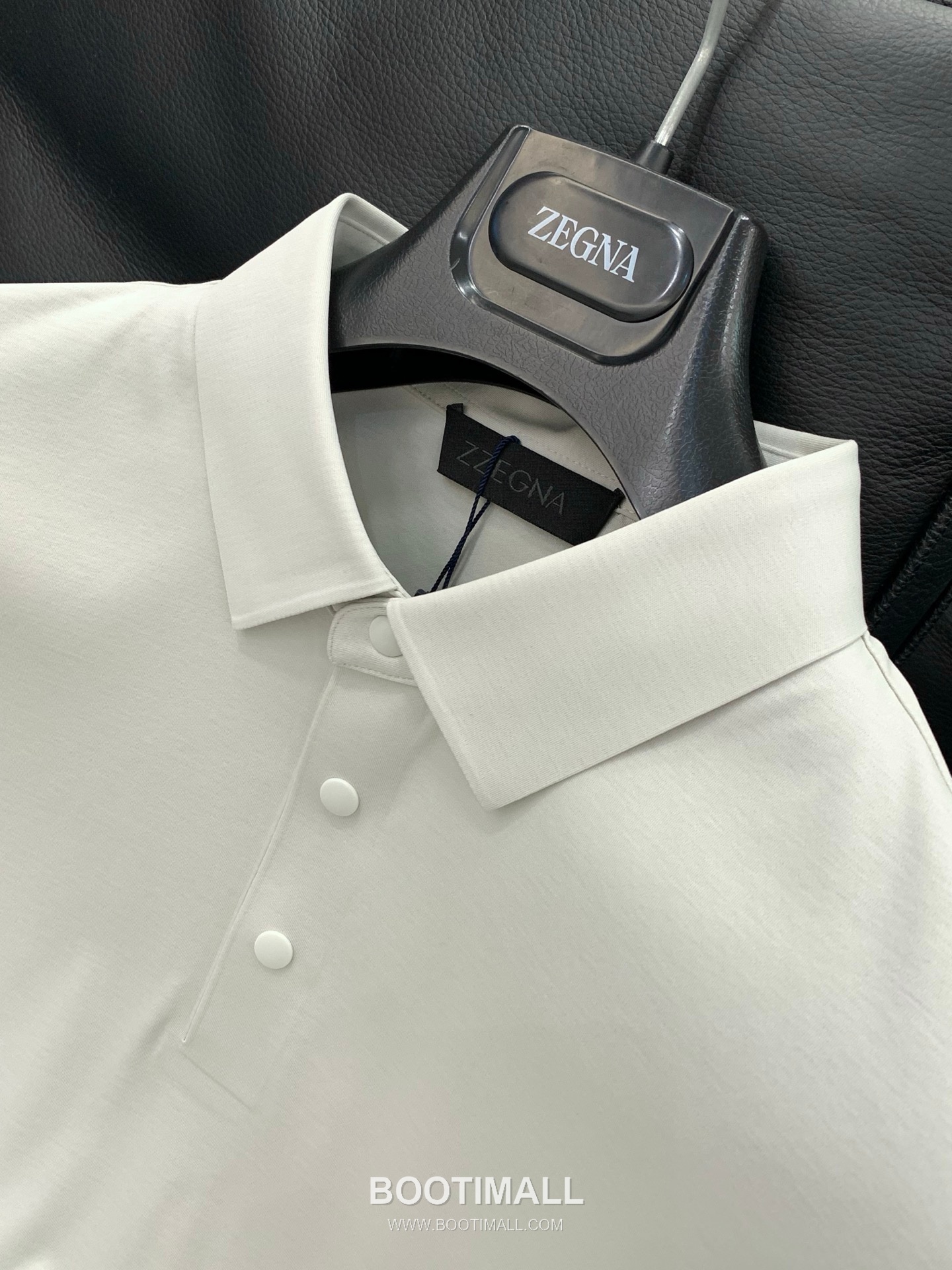 Zegna SS26 Cotton Collared Short Sleeve T-Shirt with Logo Print 제냐 SS26 코튼 카라 반팔 티셔츠 로고 프린트 4