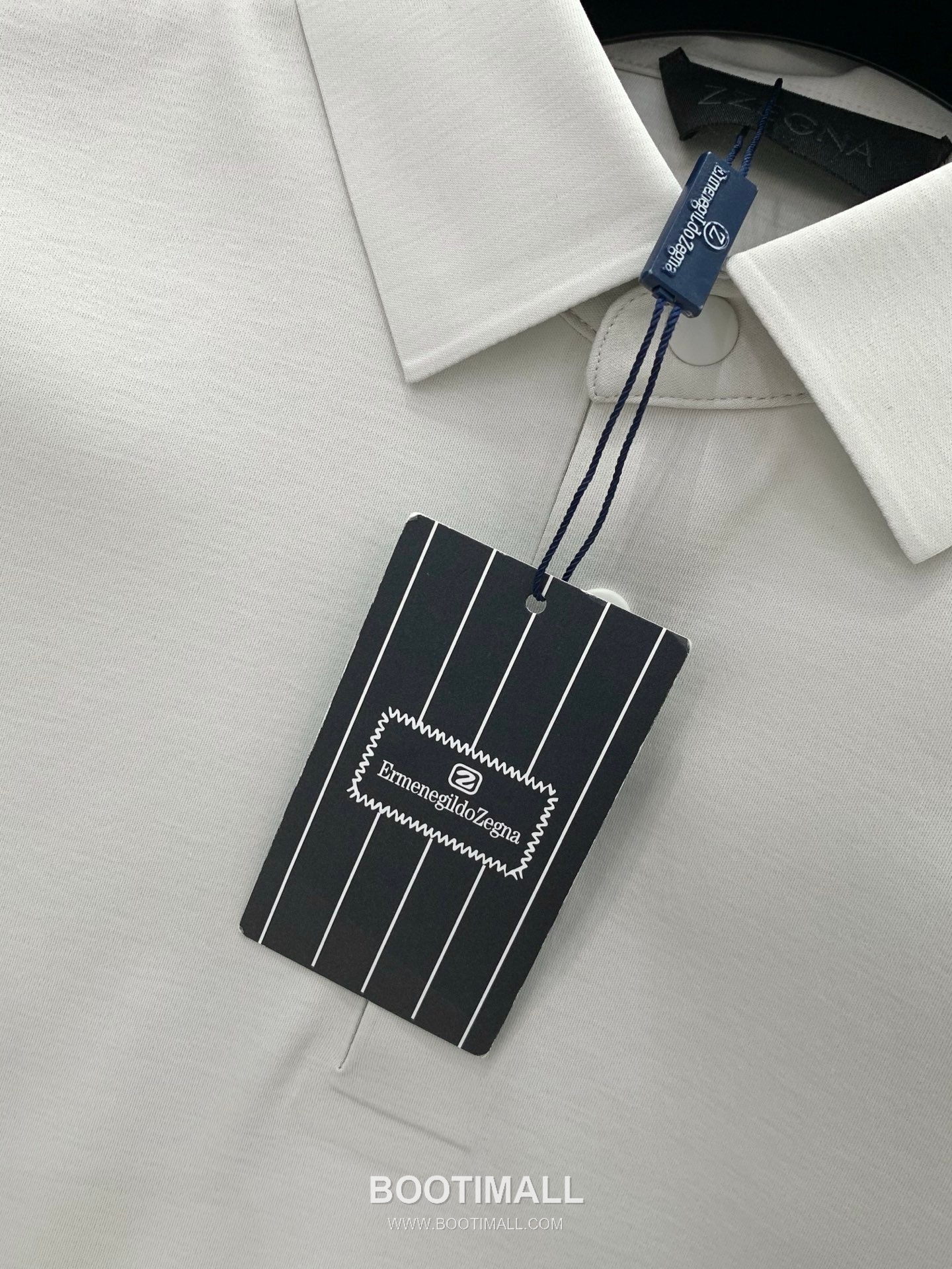 Zegna SS26 Cotton Collared Short Sleeve T-Shirt with Logo Print 제냐 SS26 코튼 카라 반팔 티셔츠 로고 프린트 8