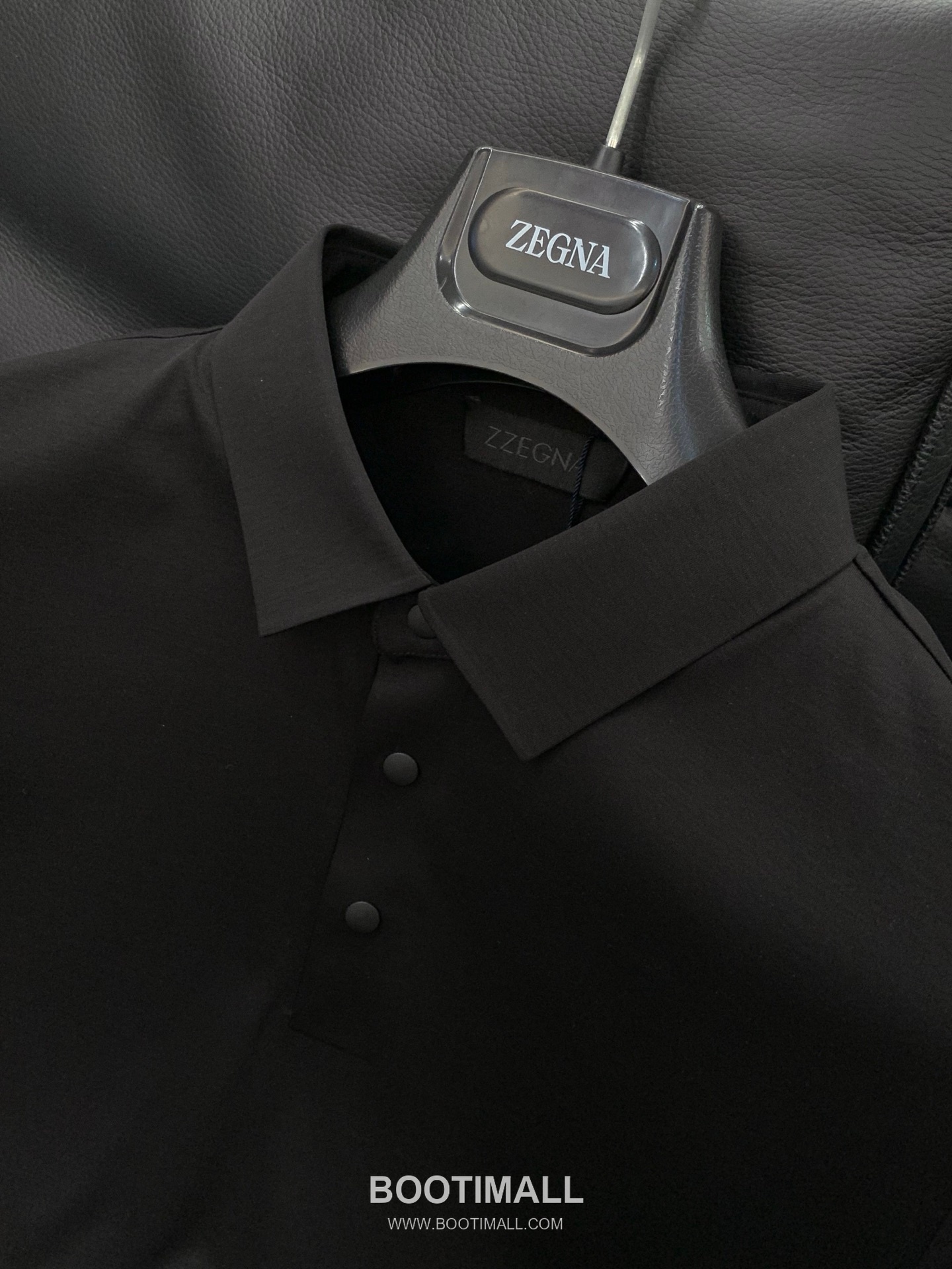 Zegna SS26 Cotton Collared Short Sleeve T-Shirt with Logo Print 제냐 SS26 코튼 카라 반팔 티셔츠 로고 프린트 4