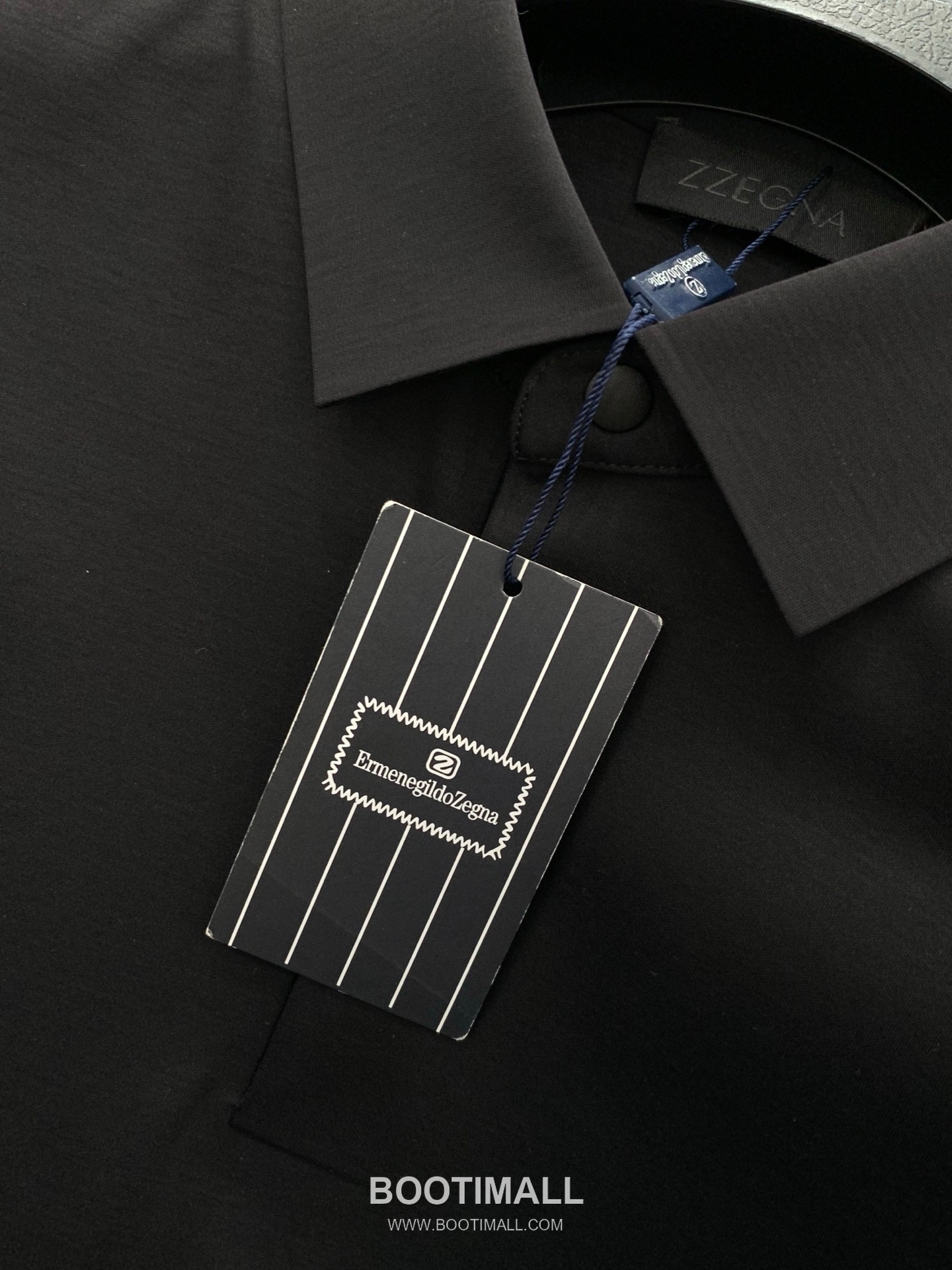 Zegna SS26 Cotton Collared Short Sleeve T-Shirt with Logo Print 제냐 SS26 코튼 카라 반팔 티셔츠 로고 프린트 8