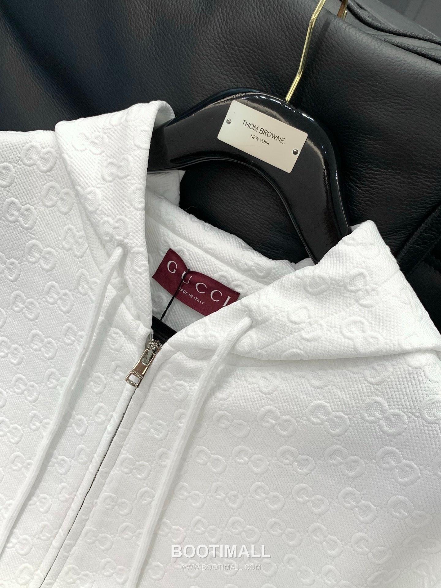 Gucci SS26 Cotton Blend Hooded Jacket with Embossed Logo 구찌 SS26 코튼 혼방 후드 재킷 엠보스 로고 4
