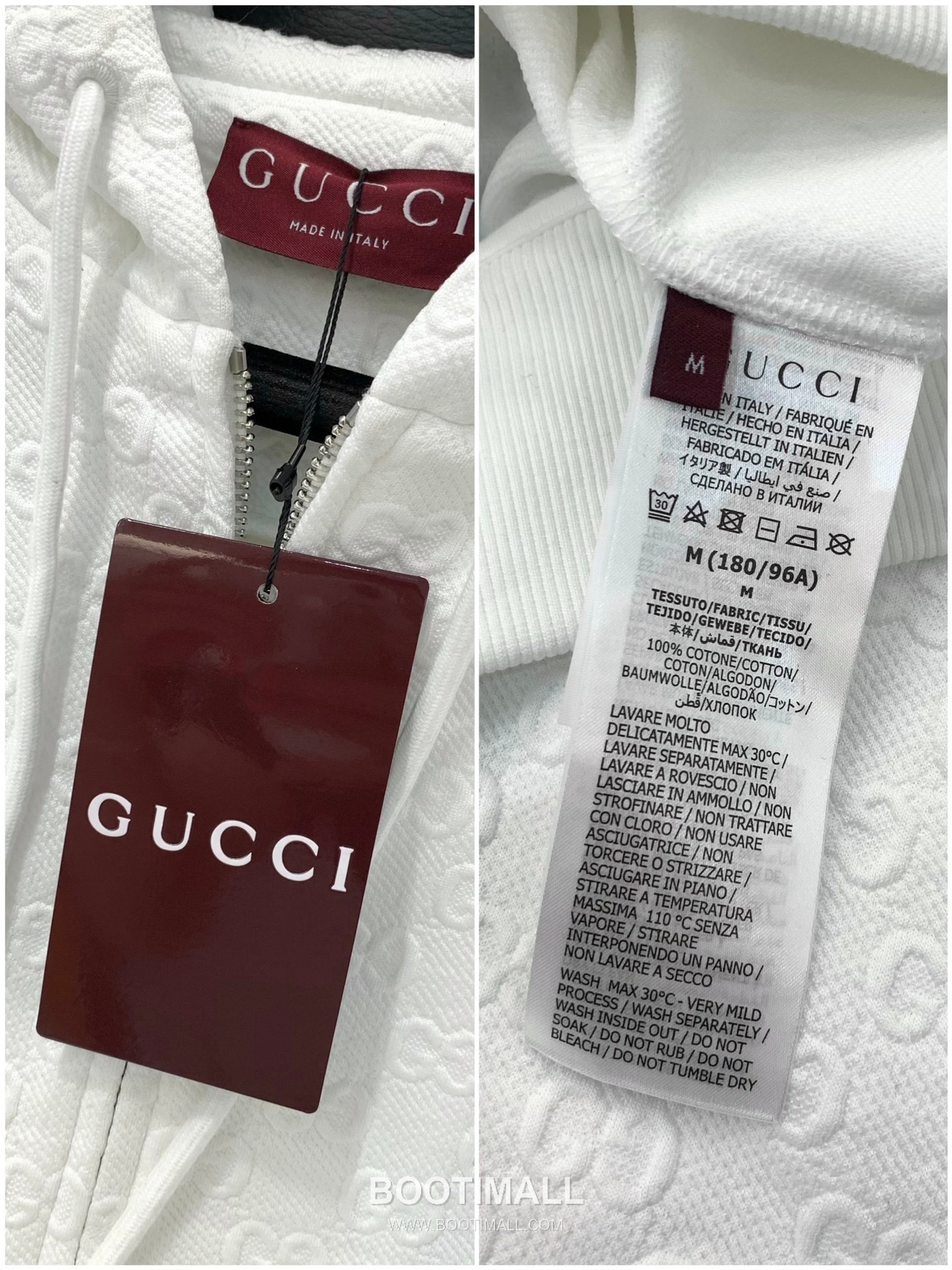 Gucci SS26 Cotton Blend Hooded Jacket with Embossed Logo 구찌 SS26 코튼 혼방 후드 재킷 엠보스 로고 8