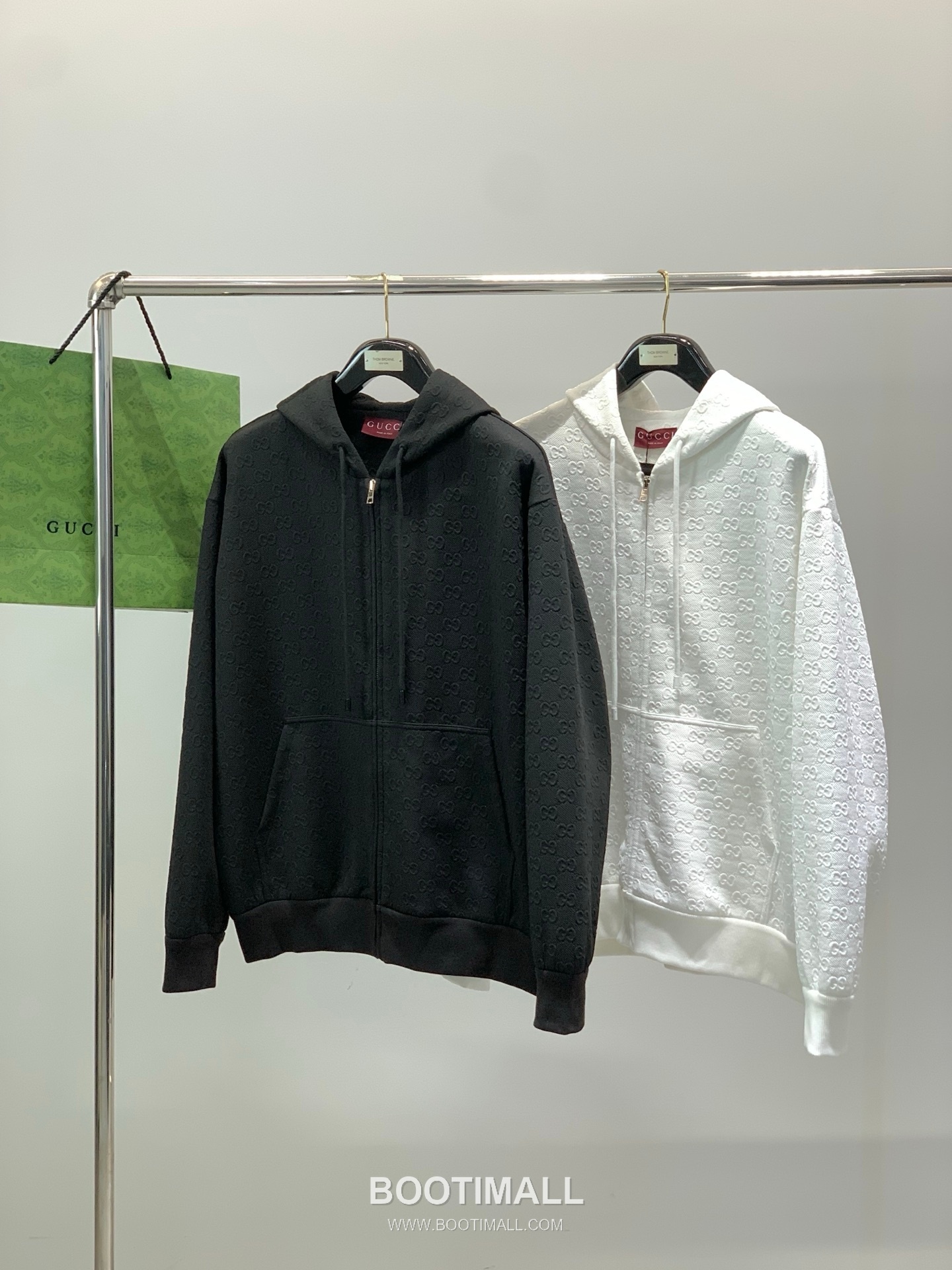 Gucci SS26 Cotton Blend Hooded Jacket with Embossed Logo 구찌 SS26 코튼 혼방 후드 재킷 엠보스 로고 9