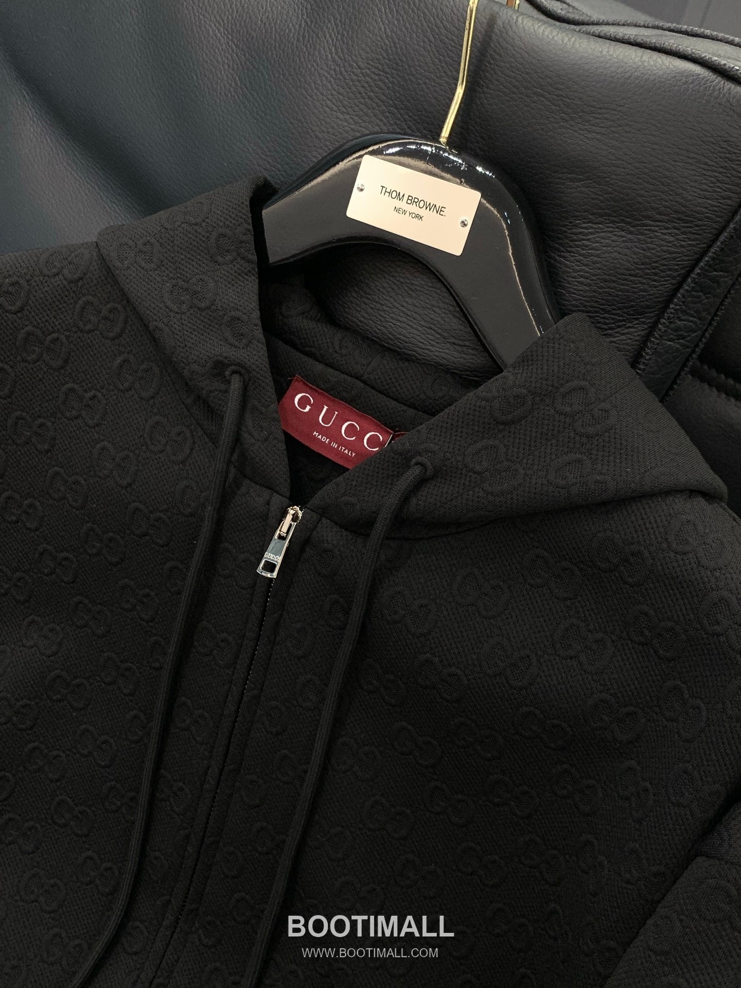 Gucci SS26 Cotton Blend Hooded Jacket with Embossed Logo 구찌 SS26 코튼 혼방 후드 재킷 엠보스 로고 4