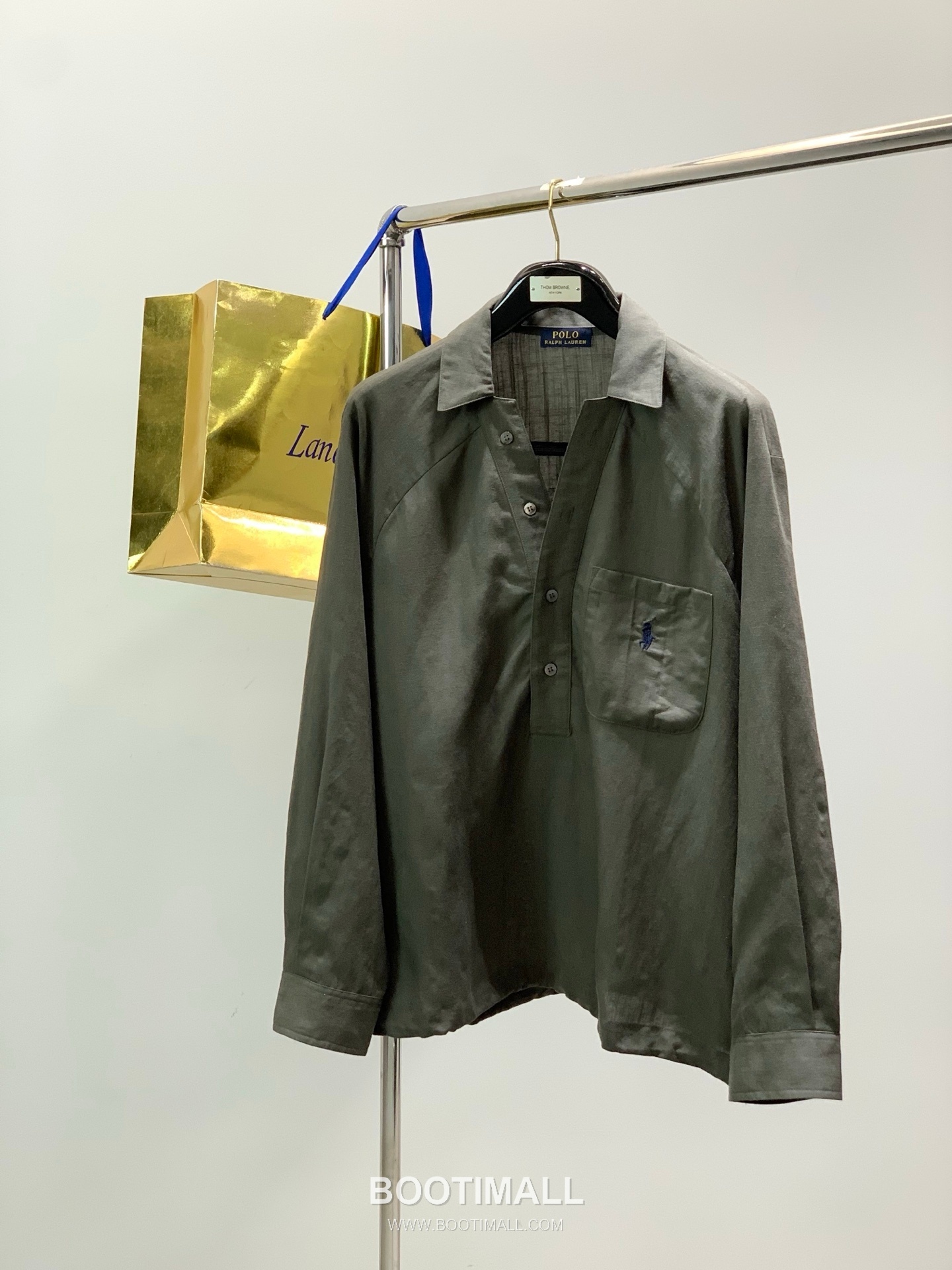 Ralph Lauren SS26 Cotton Pullover Long Sleeve Shirt with Embroidered Logo 랄프로렌 SS26 코튼 풀오버 긴팔 셔츠 자수 로고 1