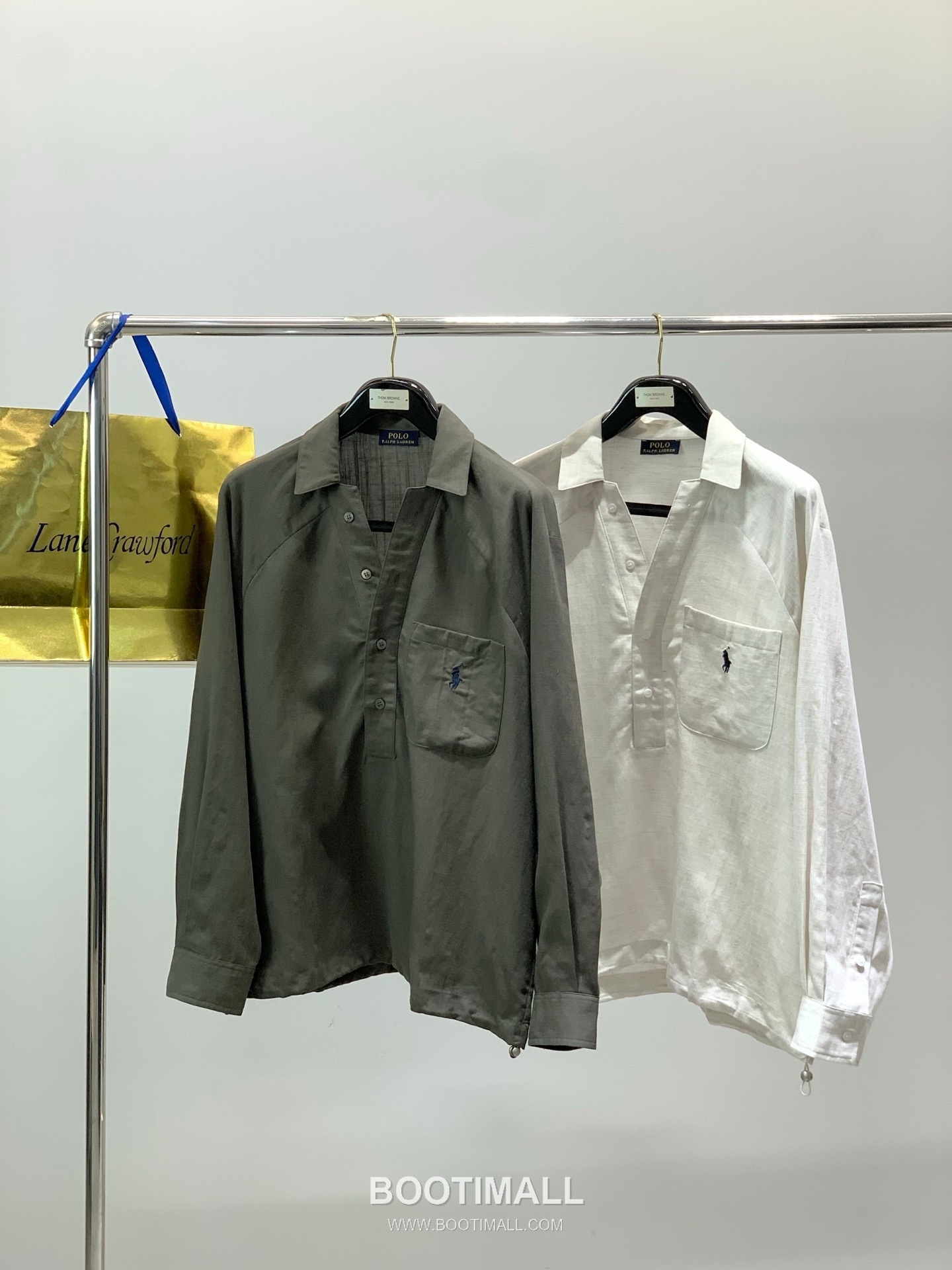 Ralph Lauren SS26 Cotton Pullover Long Sleeve Shirt with Embroidered Logo 랄프로렌 SS26 코튼 풀오버 긴팔 셔츠 자수 로고 9