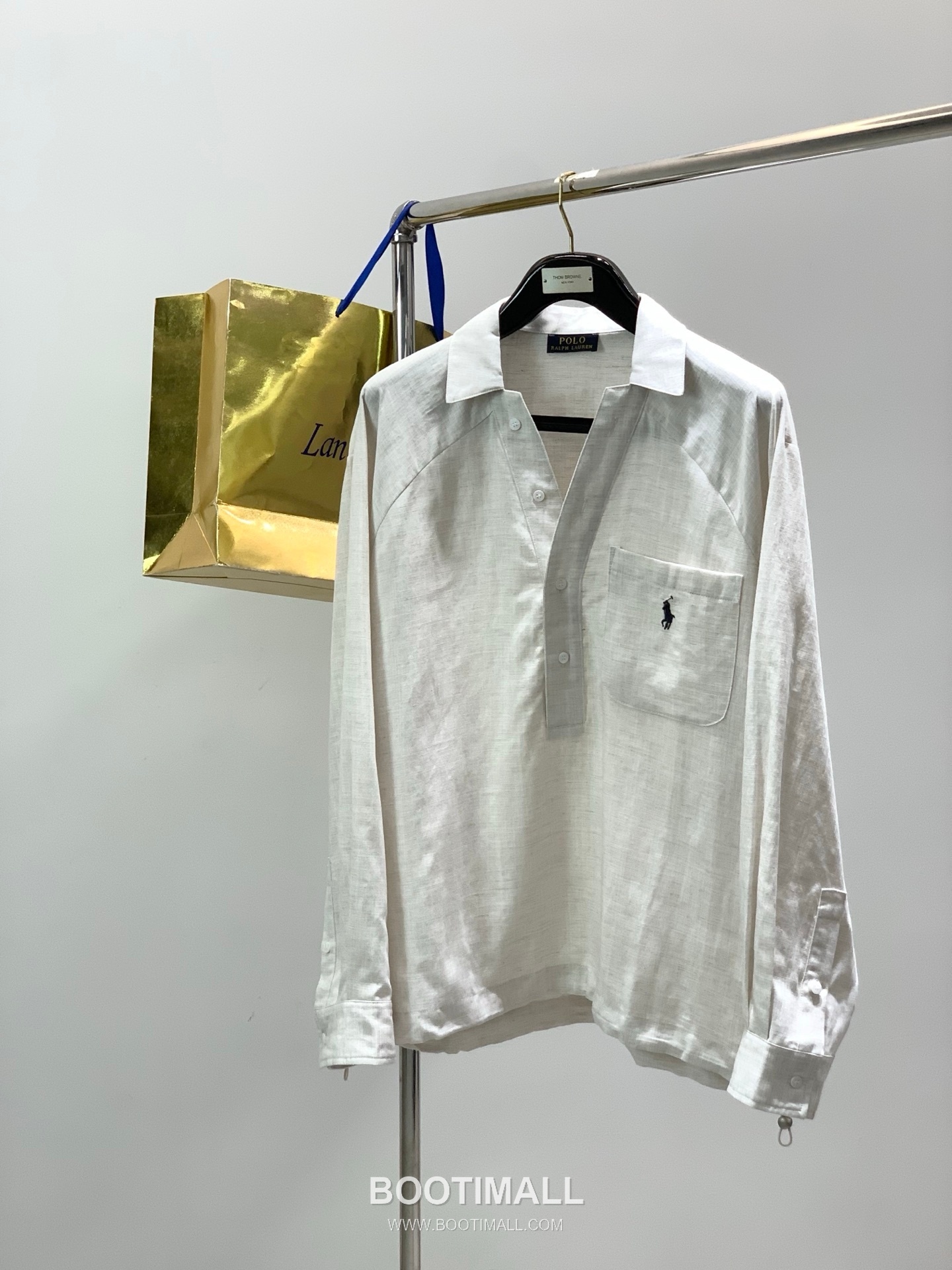 Ralph Lauren SS26 Cotton Pullover Long Sleeve Shirt with Embroidered Logo 랄프로렌 SS26 코튼 풀오버 긴팔 셔츠 자수 로고 1