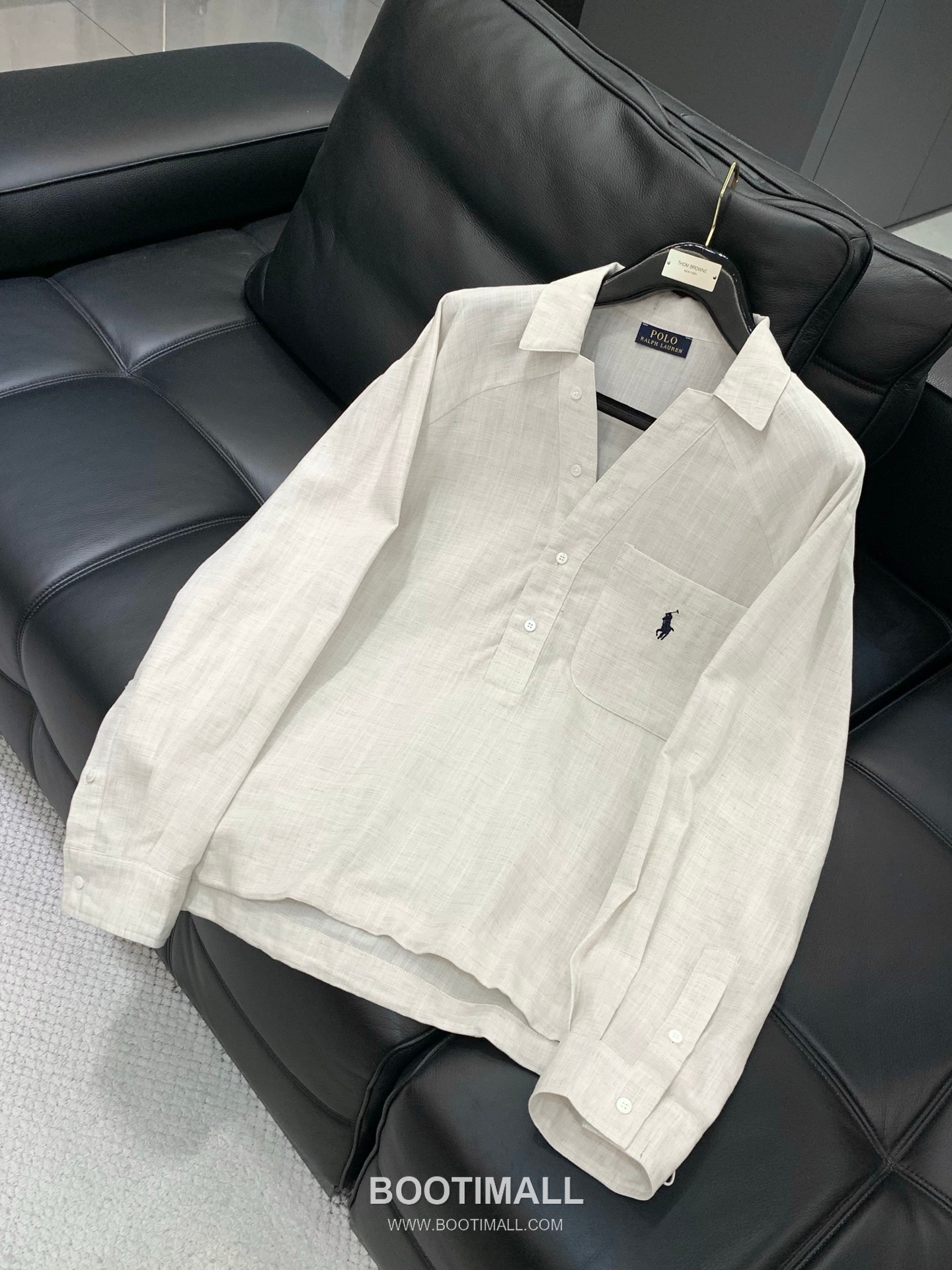 Ralph Lauren SS26 Cotton Pullover Long Sleeve Shirt with Embroidered Logo 랄프로렌 SS26 코튼 풀오버 긴팔 셔츠 자수 로고 3