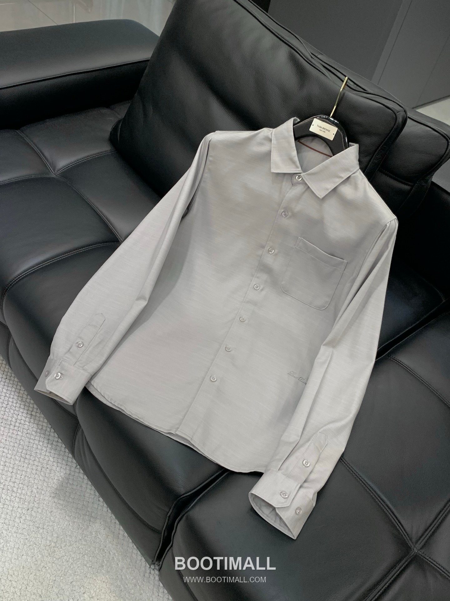 Loro Piana SS26 Cotton Long Sleeve Shirt with Embroidered Logo 로로피아나 SS26 코튼 긴팔 셔츠 자수 로고 3