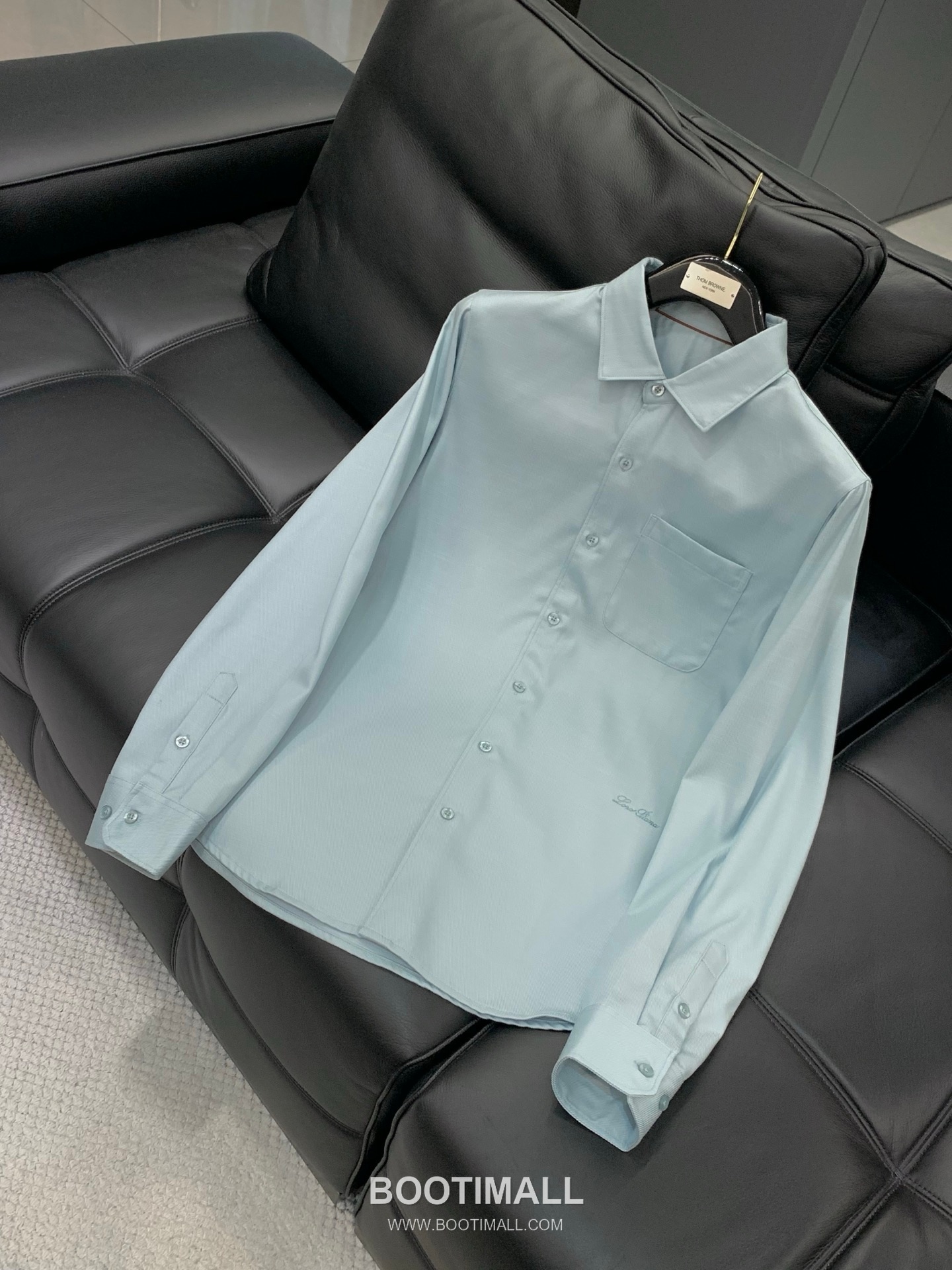 Loro Piana SS26 Cotton Long Sleeve Shirt with Embroidered Logo 로로피아나 SS26 코튼 긴팔 셔츠 자수 로고 3